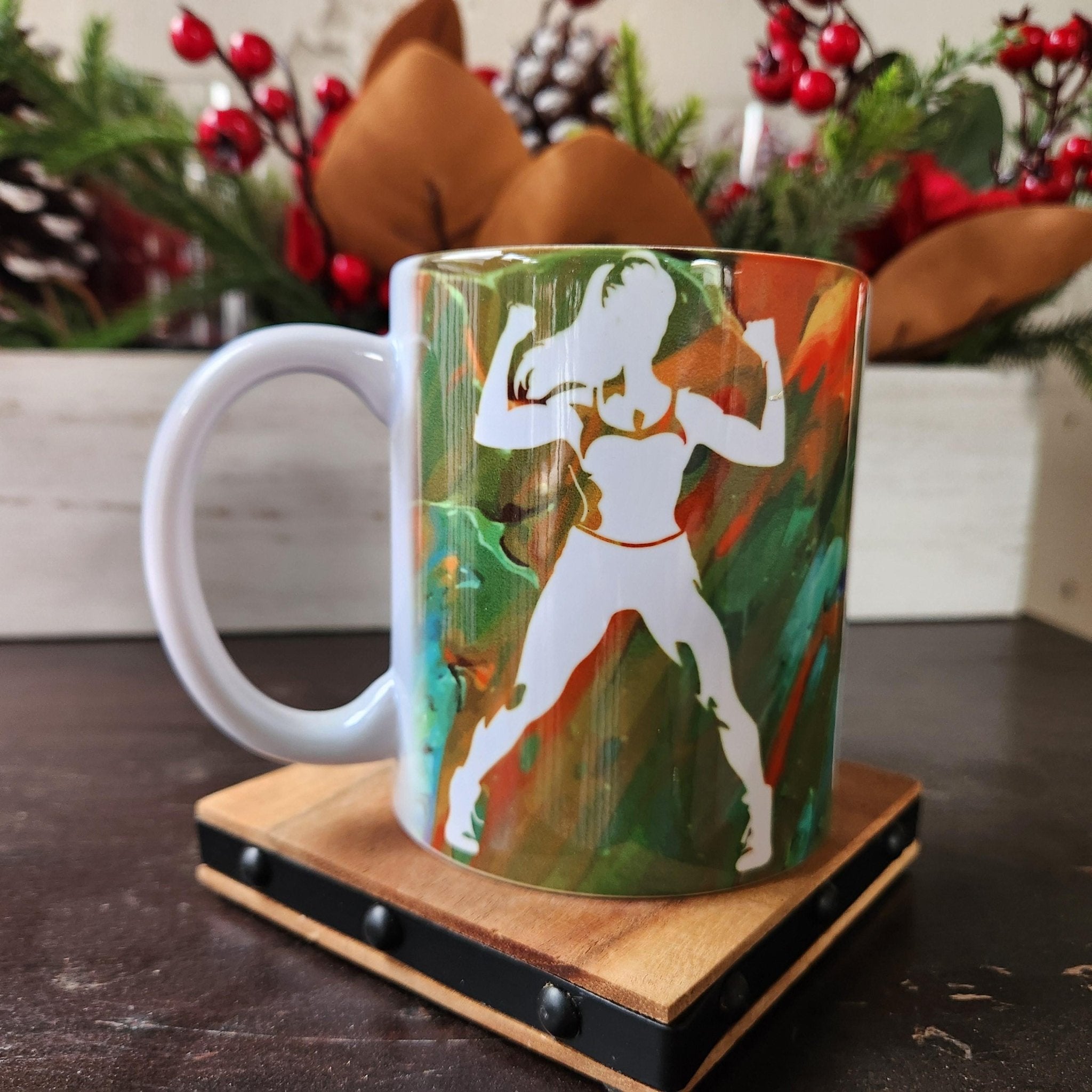 Fitness Woman Ceramic Coffee Mug - 12oz Motivation Gift - Coffee Quips Custom Drinkware