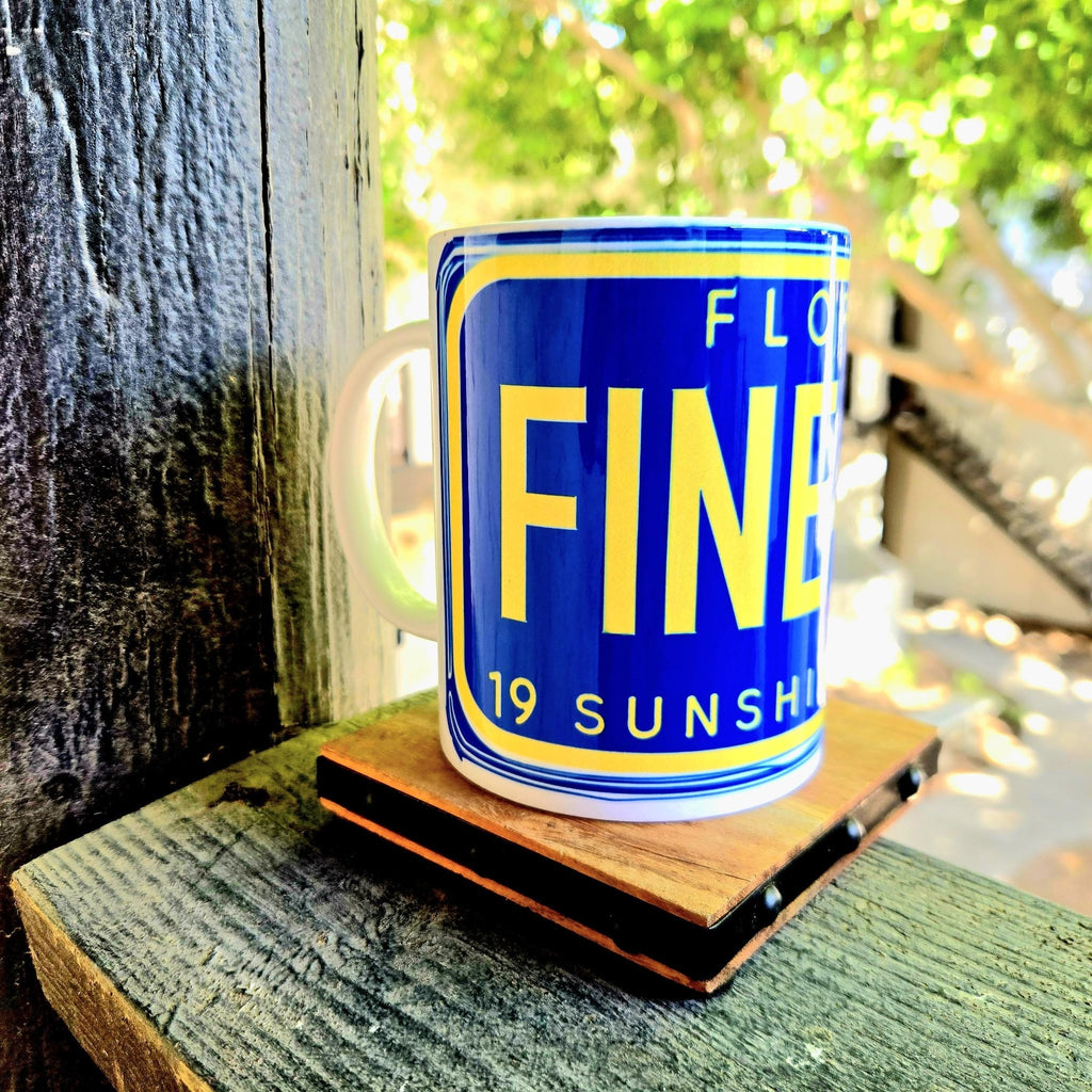 15oz Classic Rock Mug Florida License Plate Ceramic Coffee Cup- Coffee Quips Custom Drinkware