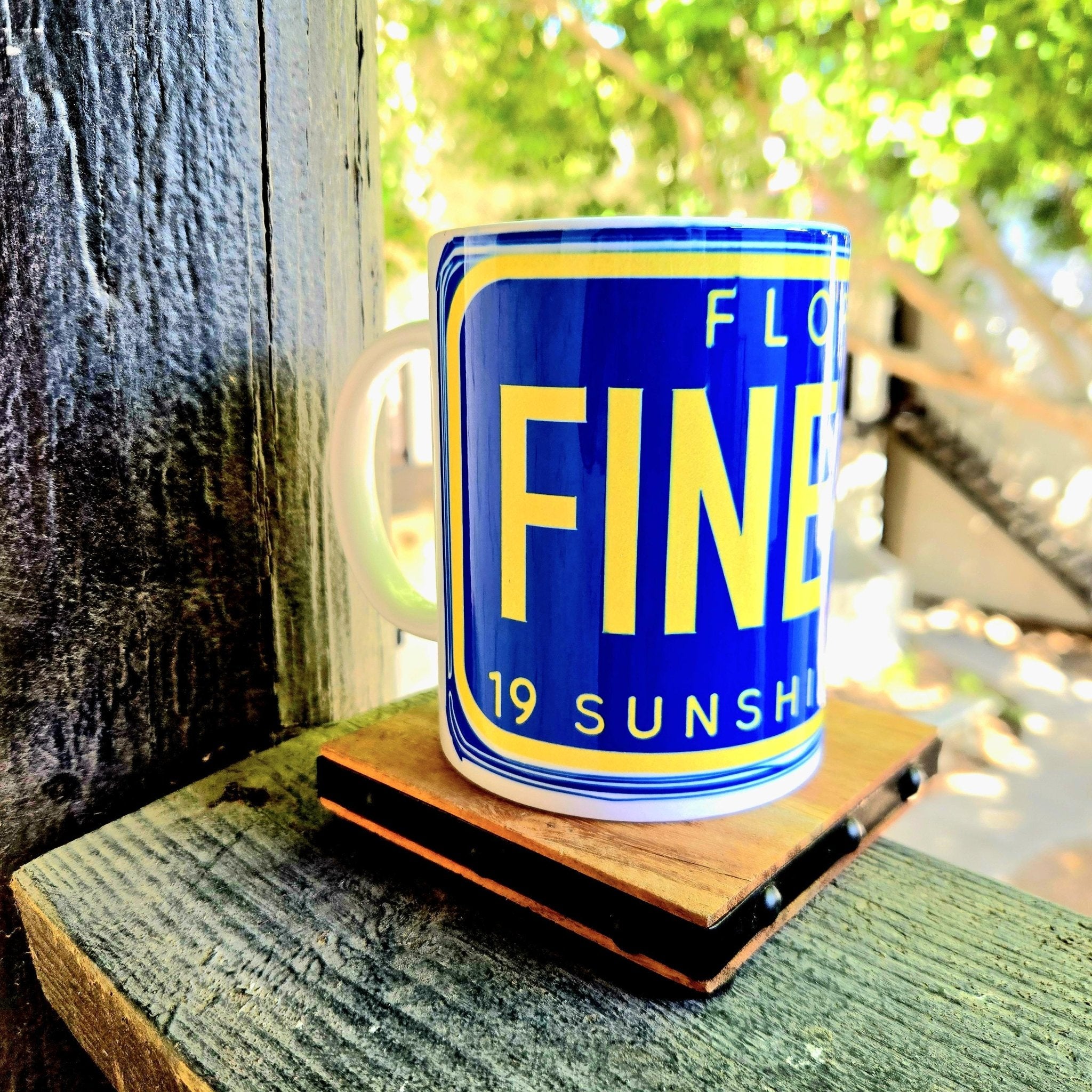 15oz Classic Rock Mug Florida License Plate Ceramic Coffee Cup- Coffee Quips Custom Drinkware