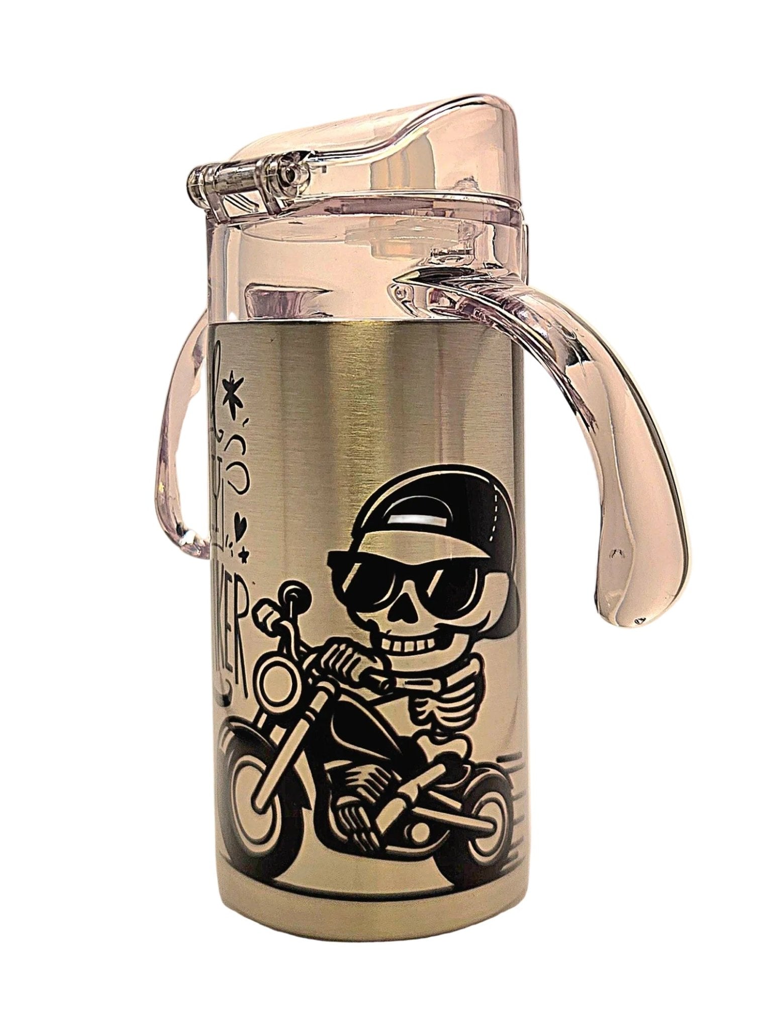 Funny 12oz Grow With Me Stainless Tumbler the Official Family Troublemaker BPA Free dual lid - Coffee Quips Custom Drinkware