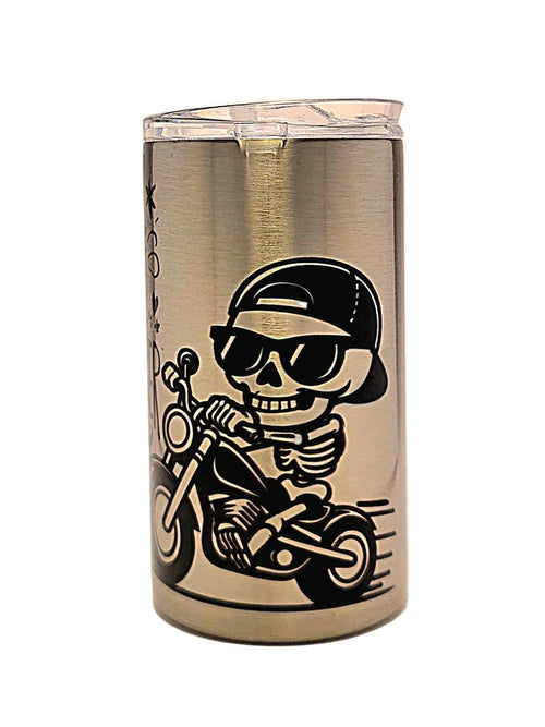 Funny 12oz Grow With Me Stainless Tumbler the Official Family Troublemaker BPA Free dual lid - Coffee Quips Custom Drinkware