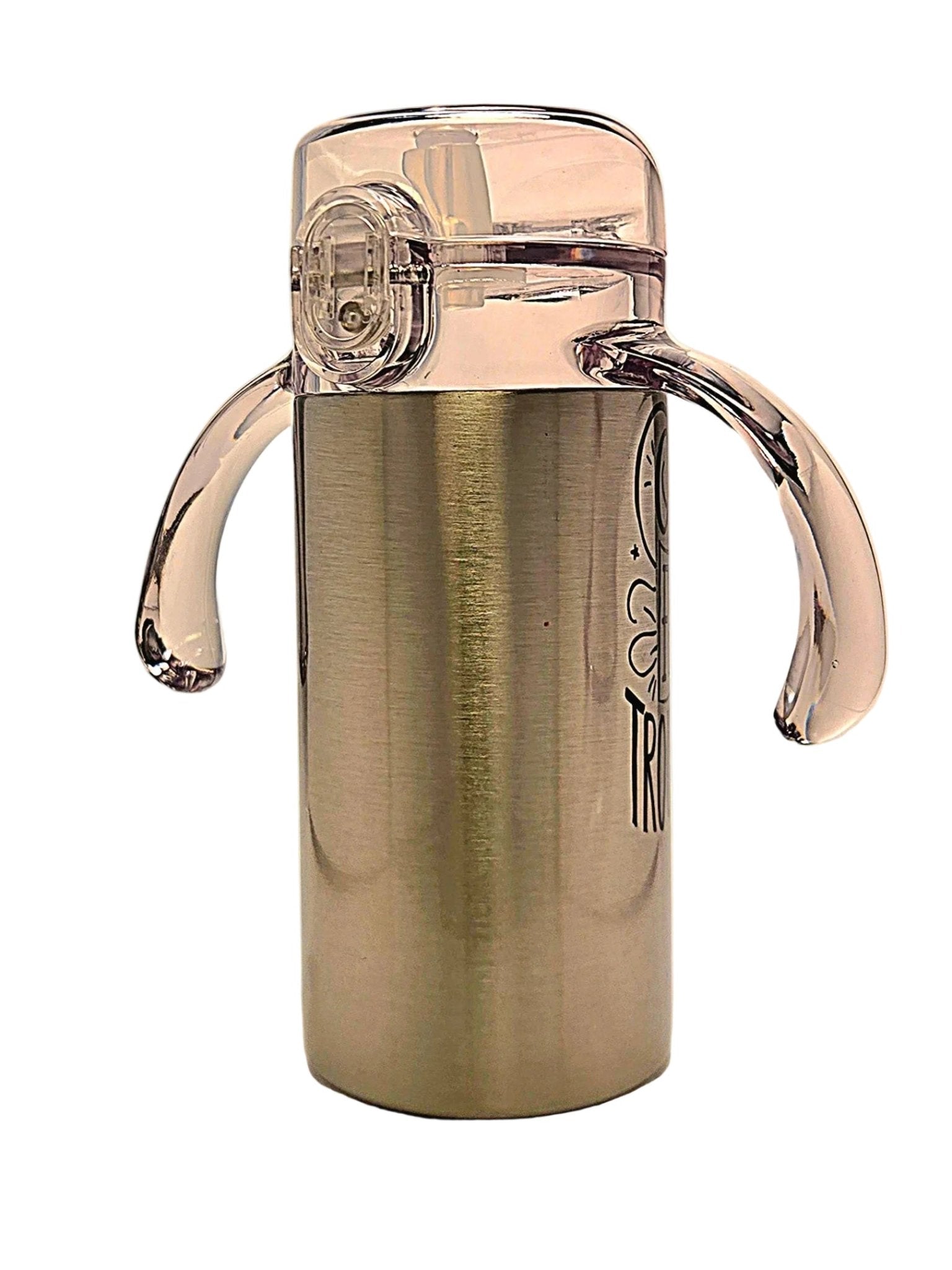 Funny 12oz Grow With Me Stainless Tumbler the Official Family Troublemaker BPA Free dual lid - Coffee Quips Custom Drinkware