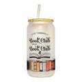 Funny Book Club Glass Can Tumbler: Coffee Quips - Coffee Quips Custom Drinkware