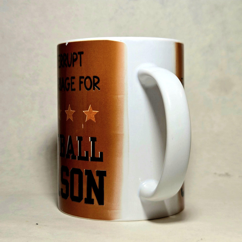 15oz Funny Football Season Ceramic Coffee Mug - Game Day Gift- Coffee Quips Custom Drinkware