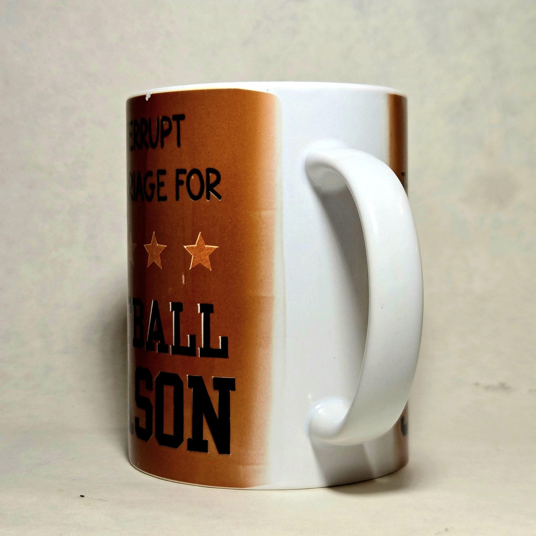 15oz Funny Football Season Ceramic Coffee Mug - Game Day Gift- Coffee Quips Custom Drinkware