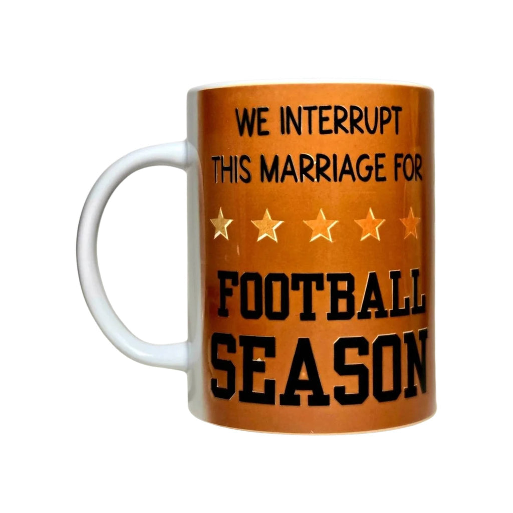15oz Funny Football Season Ceramic Coffee Mug - Game Day Gift- Coffee Quips Custom Drinkware