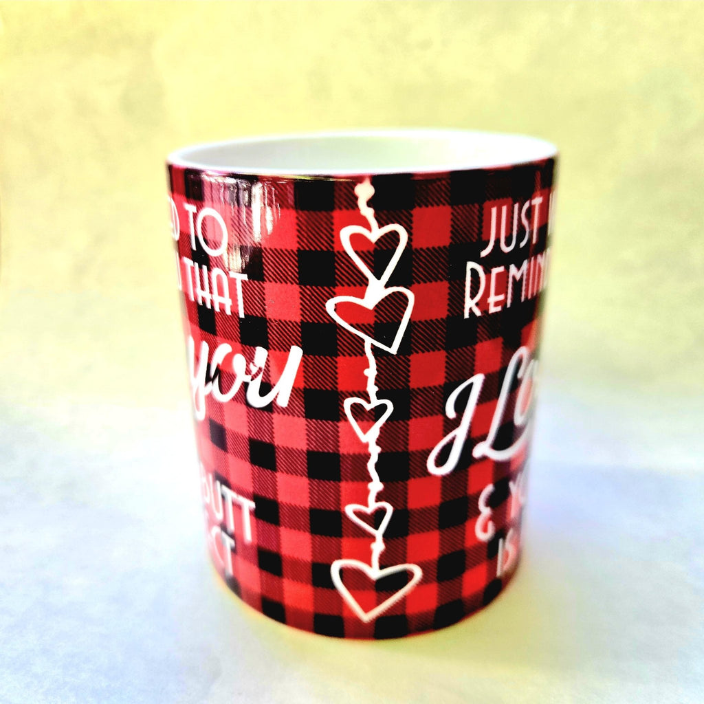 Funny "I Love Your Butt" Coffee Mug - 12oz Ceramic Quip - Coffee Quips Custom Drinkware