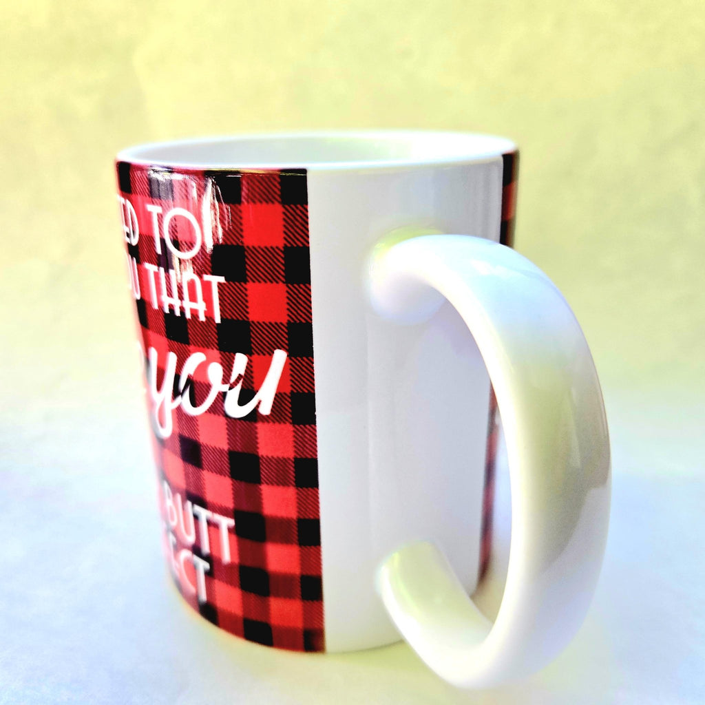 Funny "I Love Your Butt" Coffee Mug - 12oz Ceramic Quip - Coffee Quips Custom Drinkware