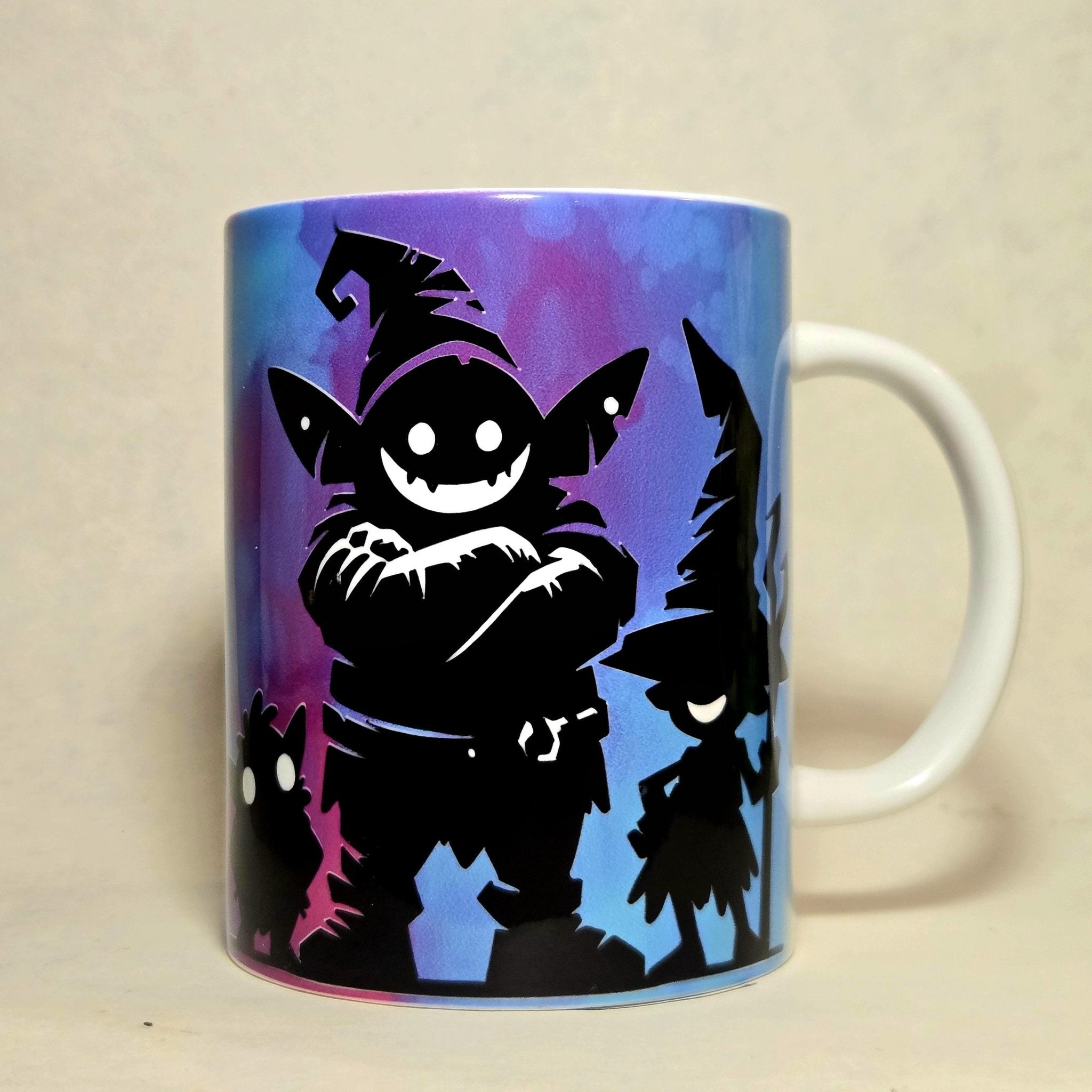 Goblins and mystical Creatures ceramic coffee mug 15oz Large Capacity DnD - Coffee Quips Custom Drinkware