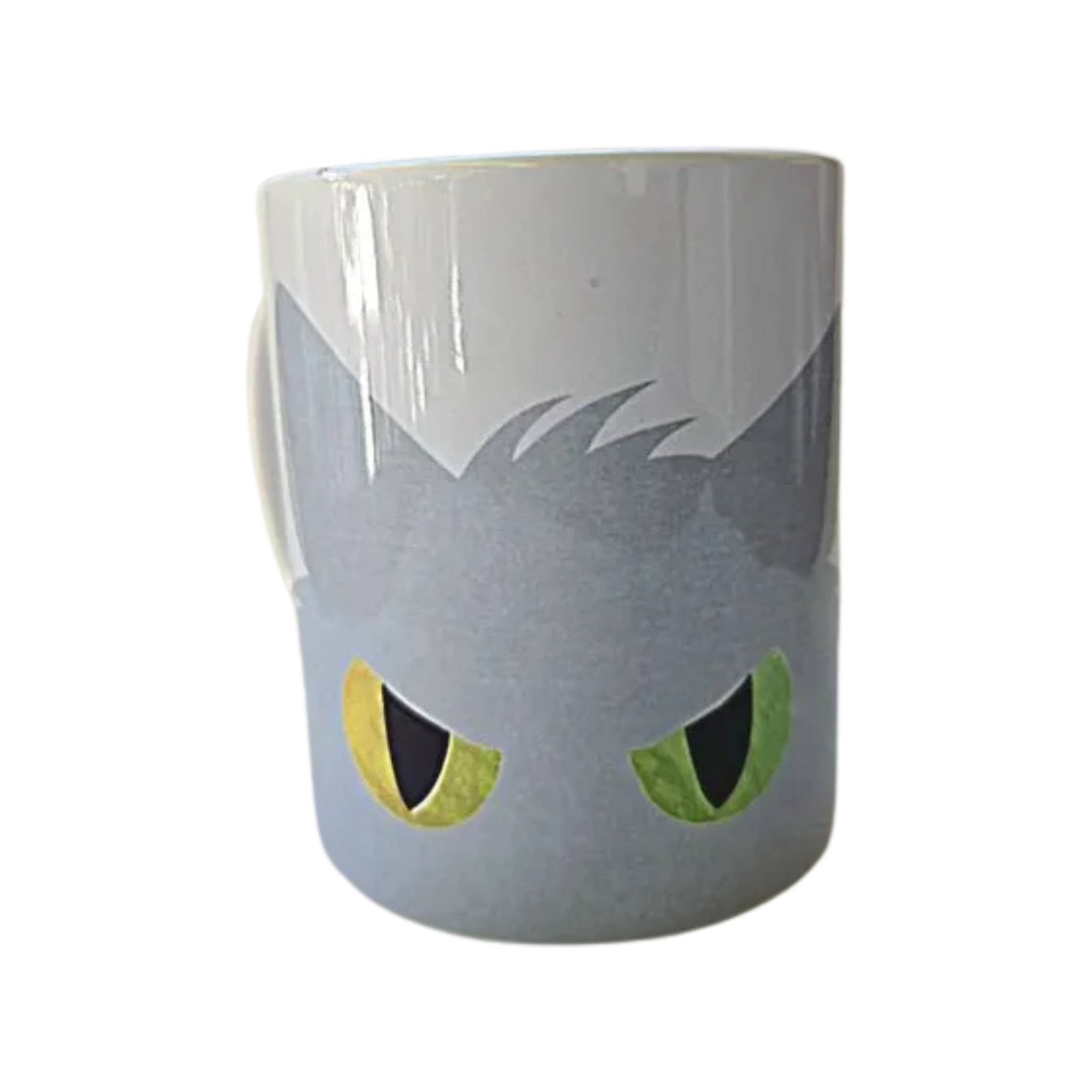 Gray Cat Peeking Ceramic Coffee Mug: Gift for Cat Lovers - Coffee Quips Custom Drinkware