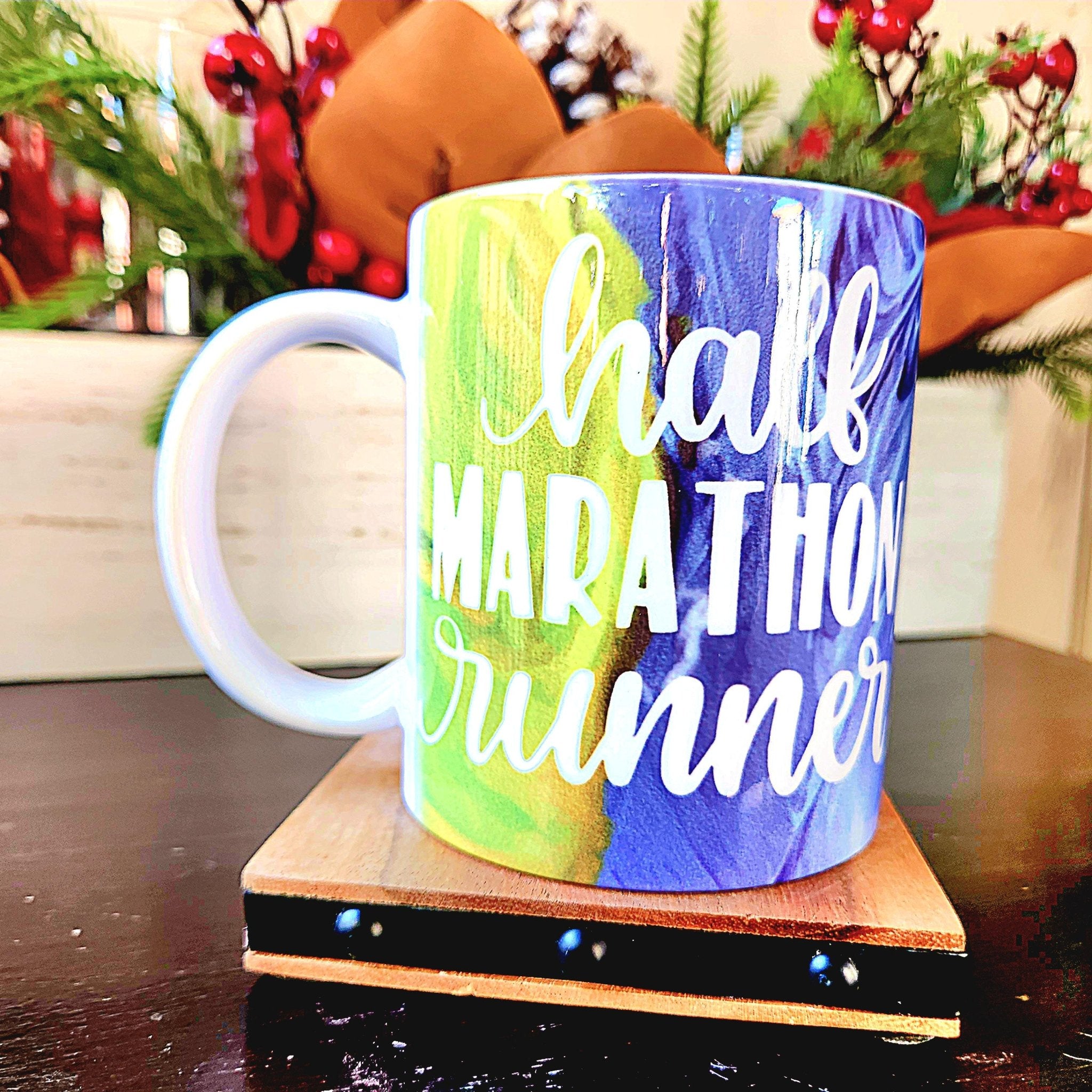 Half Marathon Runner Ceramic Coffee Mug, 13.1 Finisher Gift - Coffee Quips Custom Drinkware