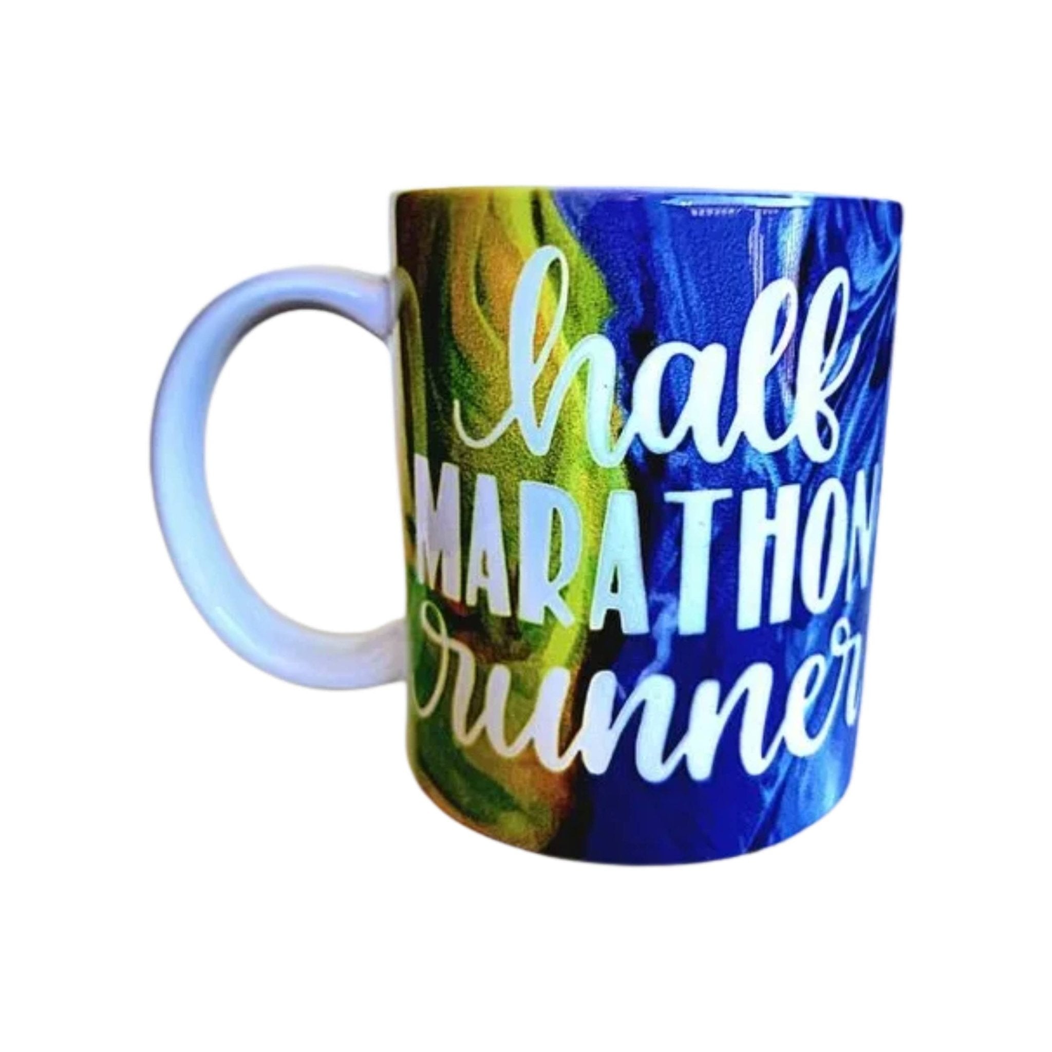 Half Marathon Runner Ceramic Coffee Mug, 13.1 Finisher Gift - Coffee Quips Custom Drinkware