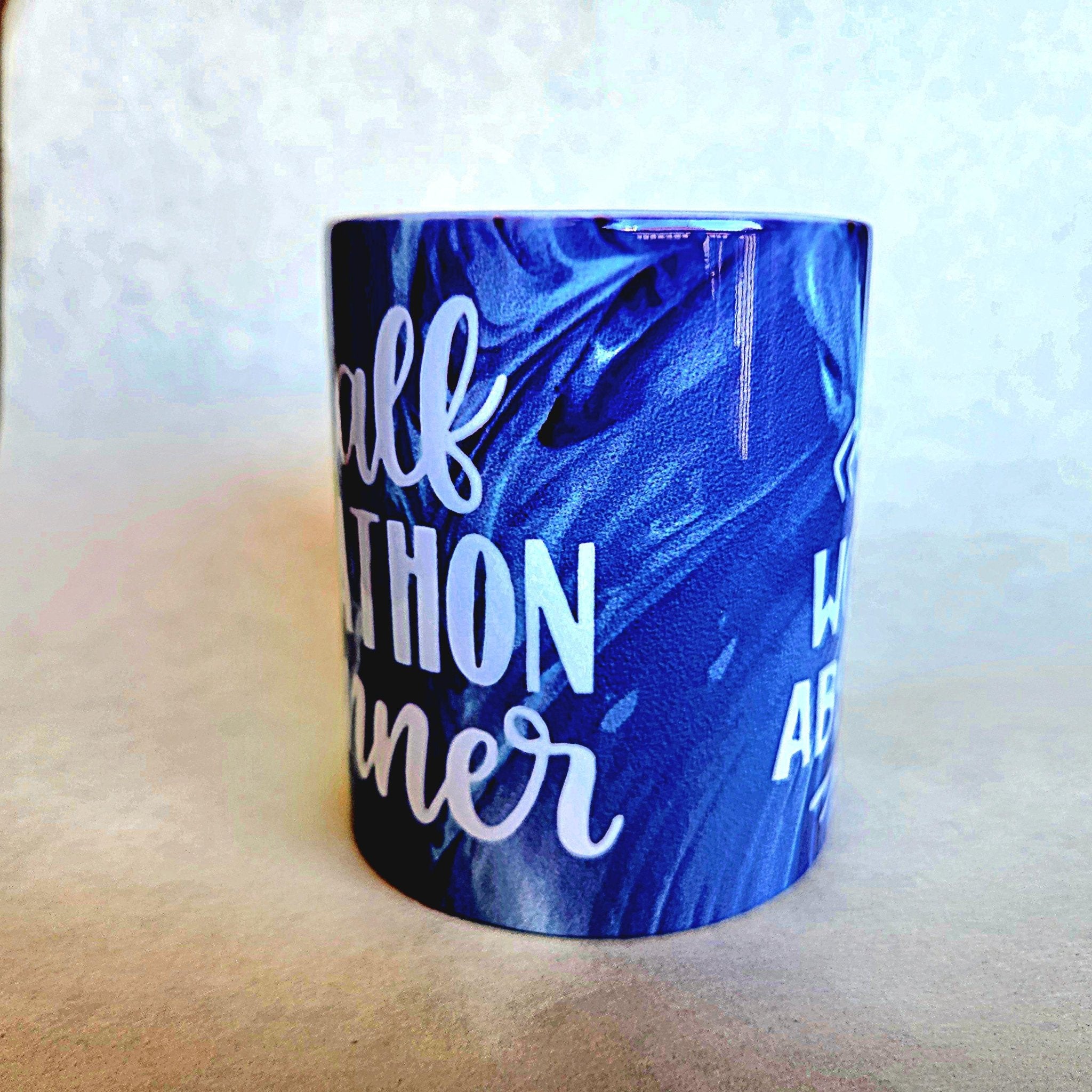 Half Marathon Runner Ceramic Coffee Mug, 13.1 Finisher Gift - Coffee Quips Custom Drinkware