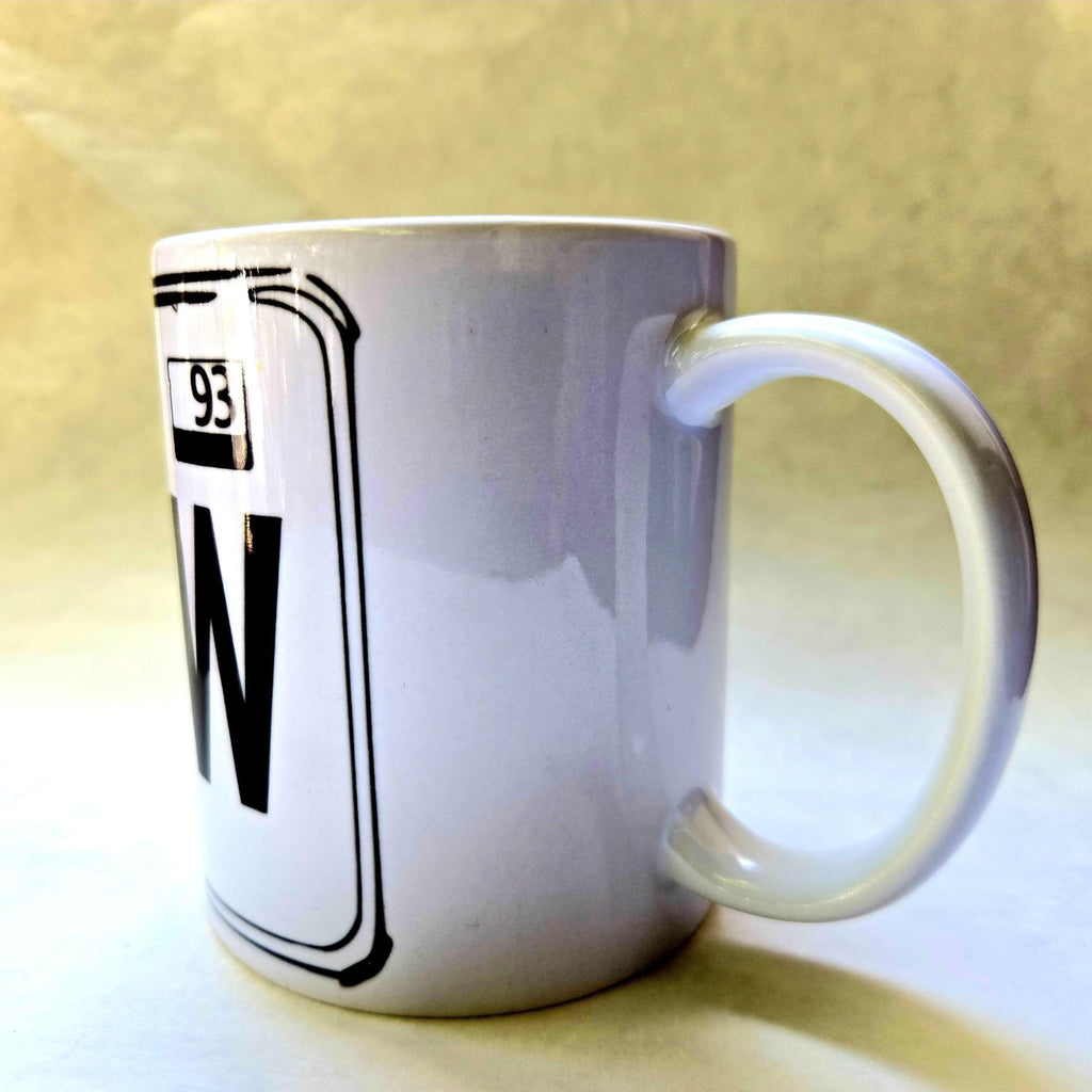 Hee Haw Coffee Mug: Crafted Georgia License Plate Ceramic Mug - Coffee Quips Custom Drinkware- Classic Television Mug