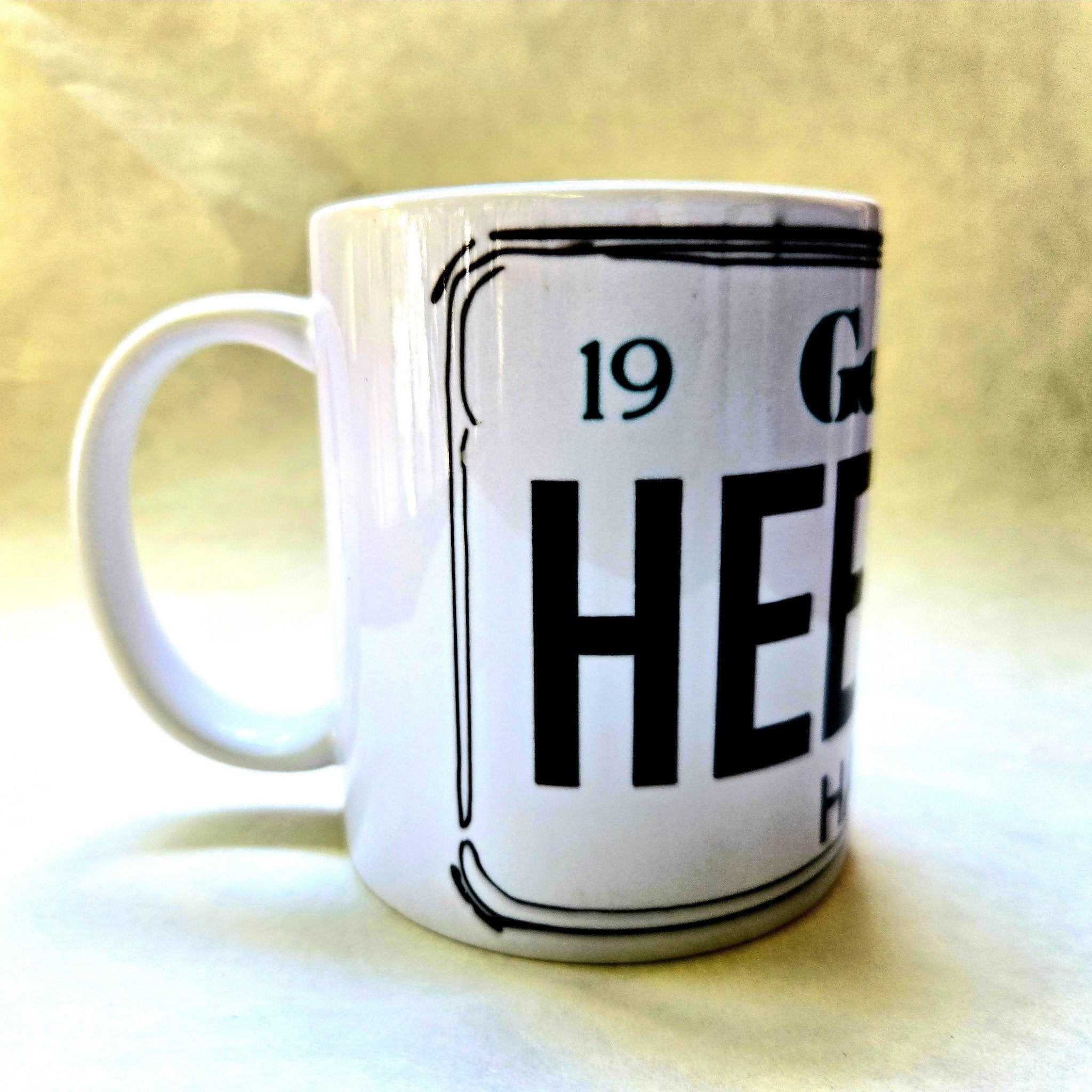 Hee Haw Coffee Mug: Crafted Georgia License Plate Ceramic Mug - Coffee Quips Custom Drinkware- Classic Television Mug