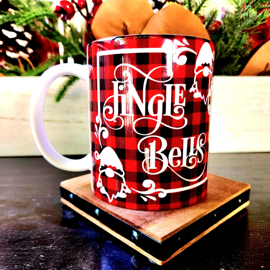 Holiday Gnomes Ceramic Coffee Mug: Jingle Bells Christmas Season - Coffee Quips Custom Drinkware