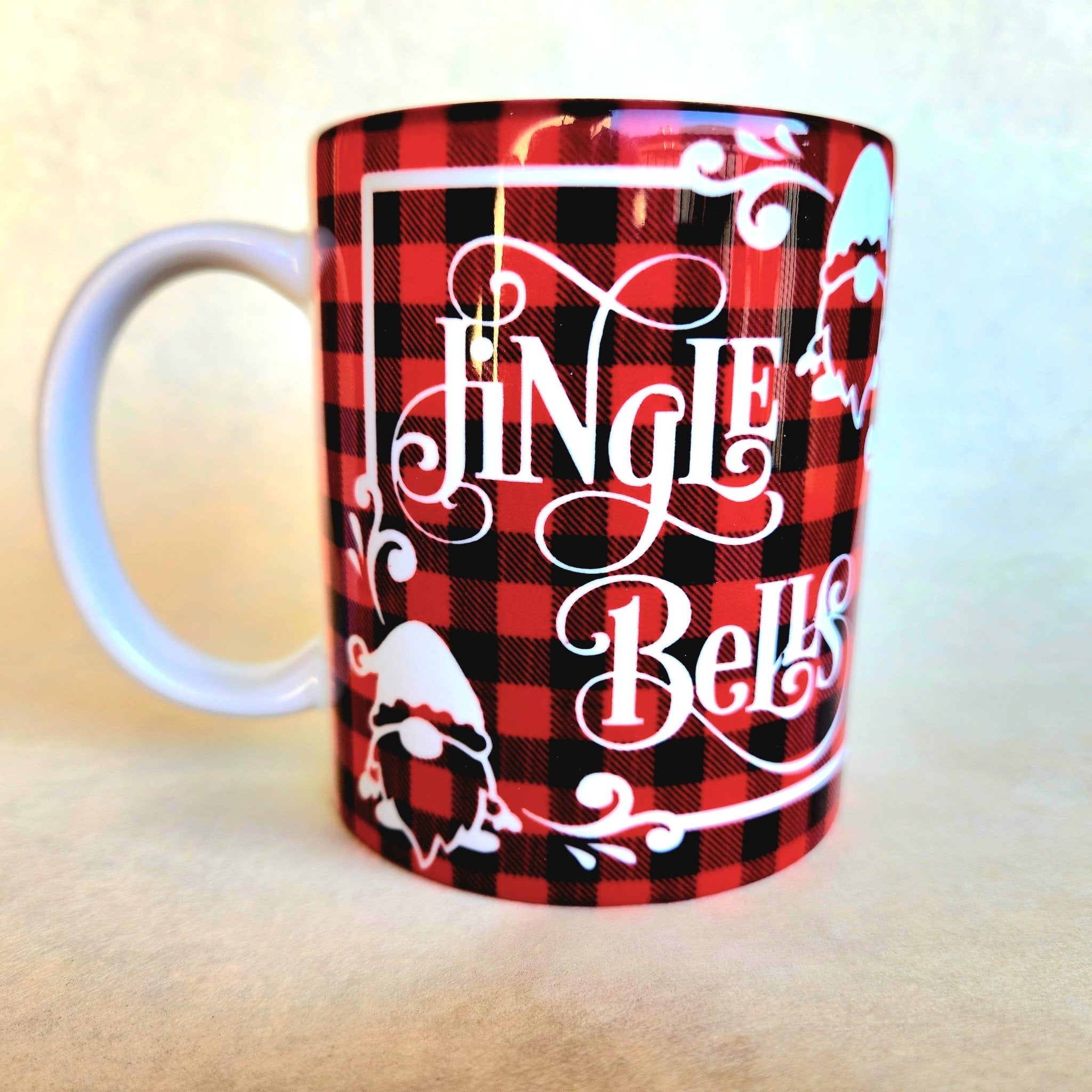 Holiday Gnomes Ceramic Coffee Mug: Jingle Bells Christmas Season - Coffee Quips Custom Drinkware
