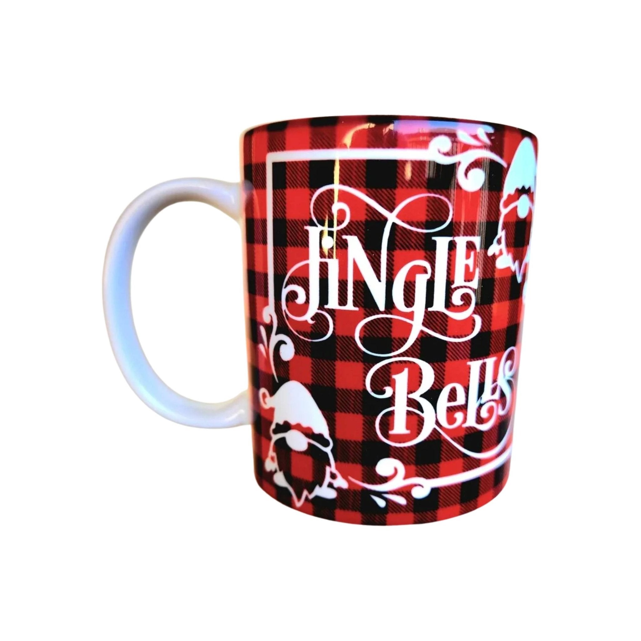 Holiday Gnomes Ceramic Coffee Mug: Jingle Bells Christmas Season - Coffee Quips Custom Drinkware
