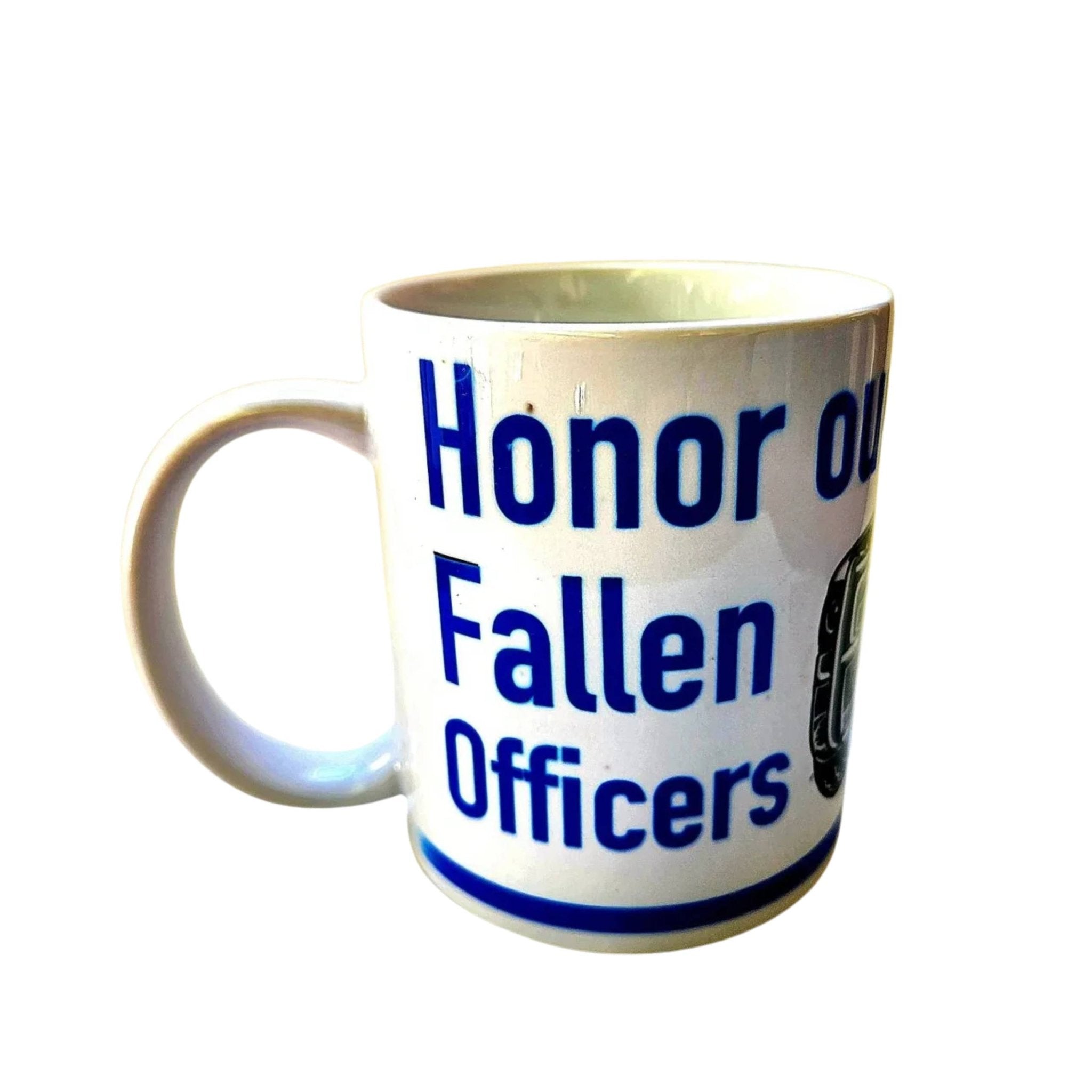 Honor Our Fallen Officers Ceramic Coffee Mug - Support Police - Coffee Quips Custom Drinkware