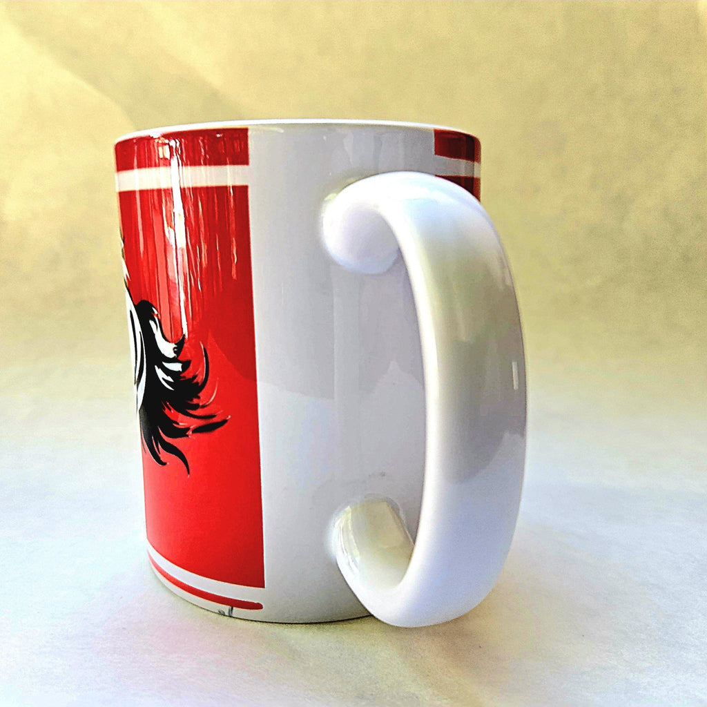 Horse Farm Ceramic Coffee Mug - Equestrian Design - Coffee Quips Custom Drinkware