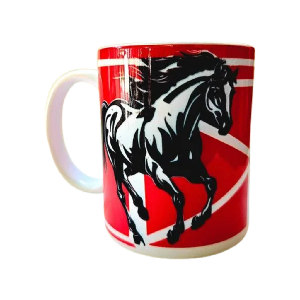 Horse Farm Ceramic Coffee Mug - Equestrian Design - Coffee Quips Custom Drinkware