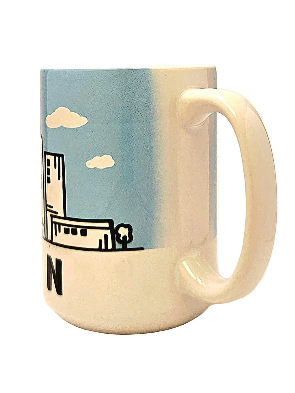 Houston Cartoon Skyline Mug - 15oz Keepsake from the Lone Star State - Coffee Quips Custom Drinkware