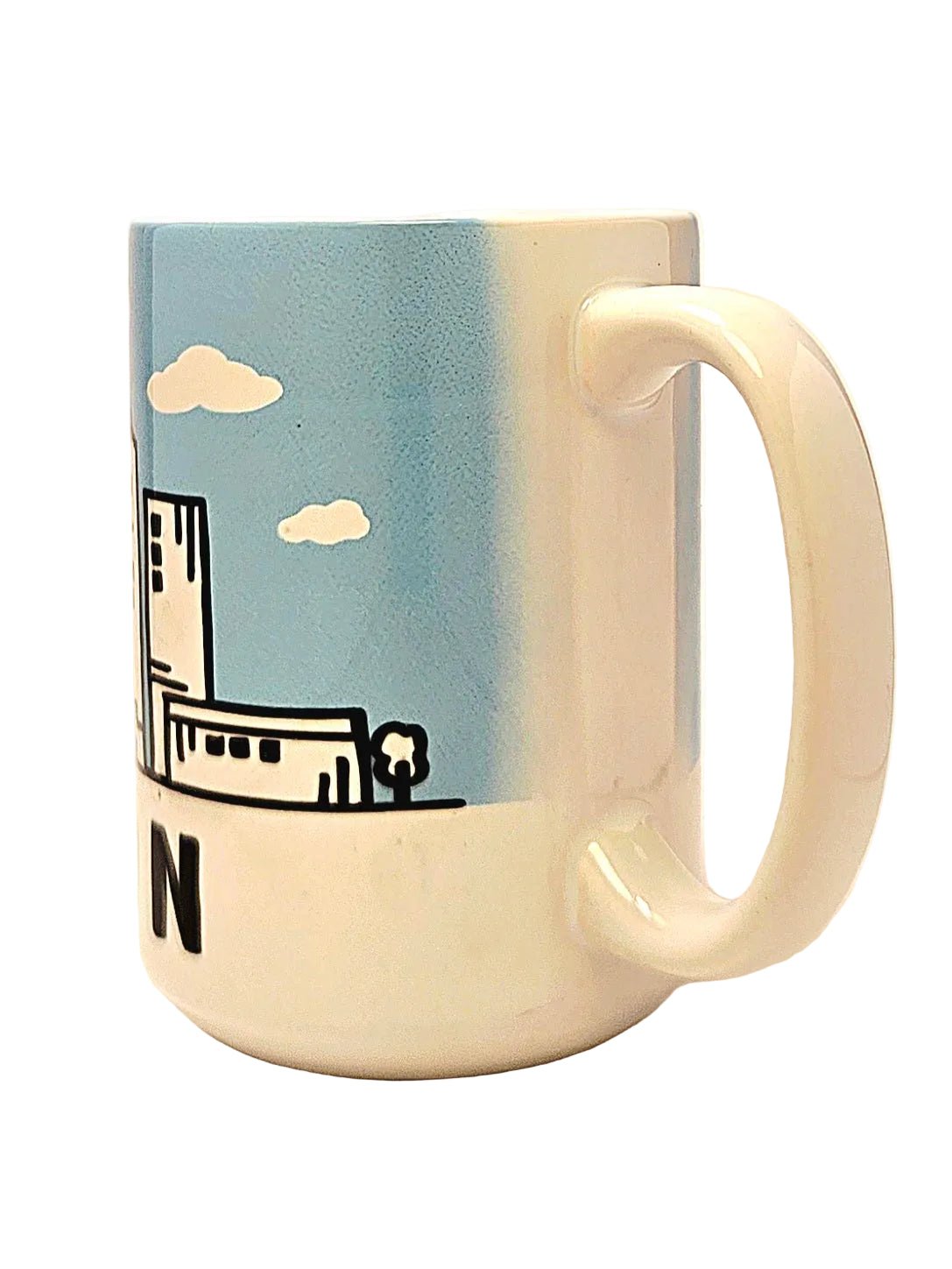 Houston Cartoon Skyline Mug - 15oz Keepsake from the Lone Star State - Coffee Quips Custom Drinkware