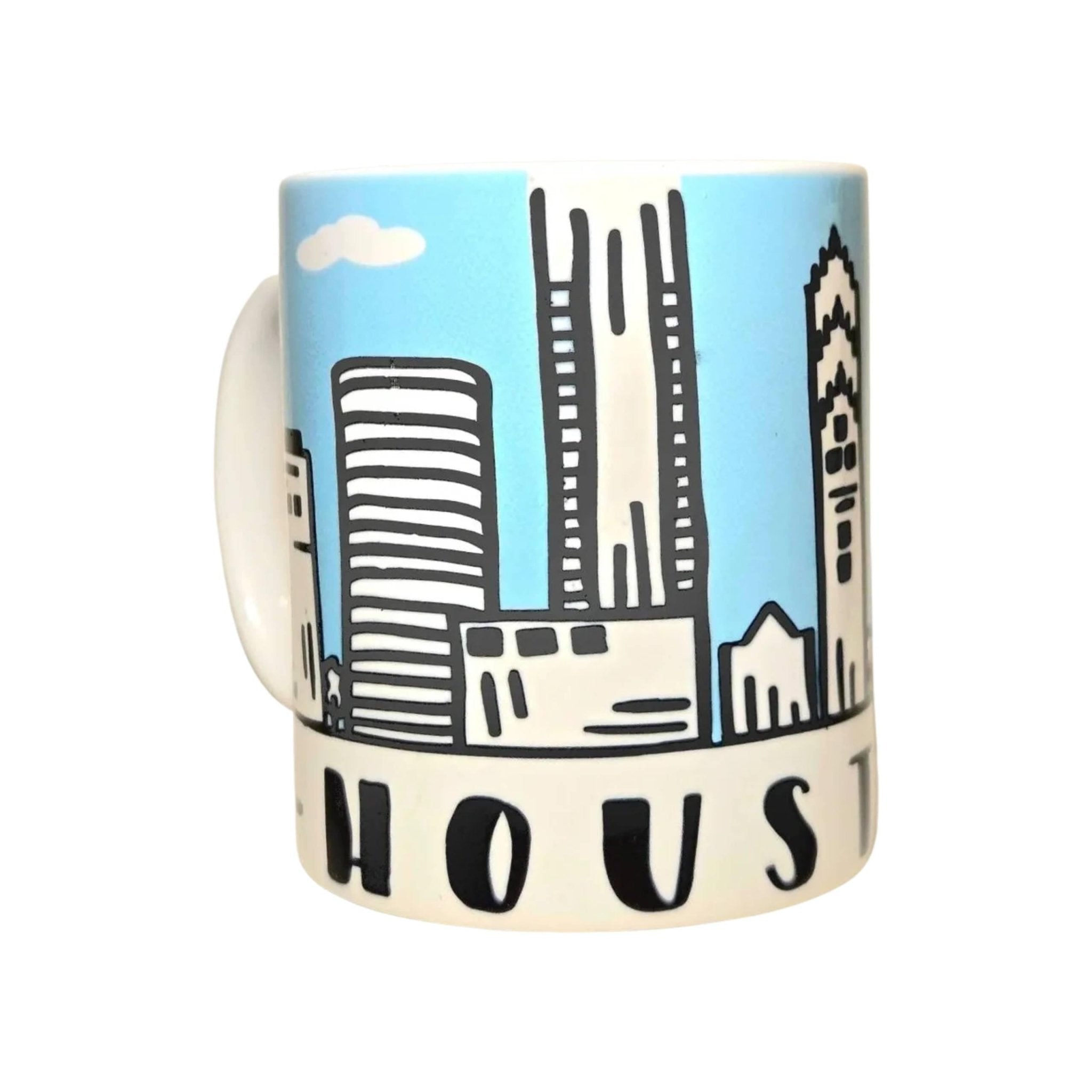 Houston Texas Souvenir Mug - 12oz - Celebrating your visit to the Lone Star State - Coffee Quips Custom Drinkware