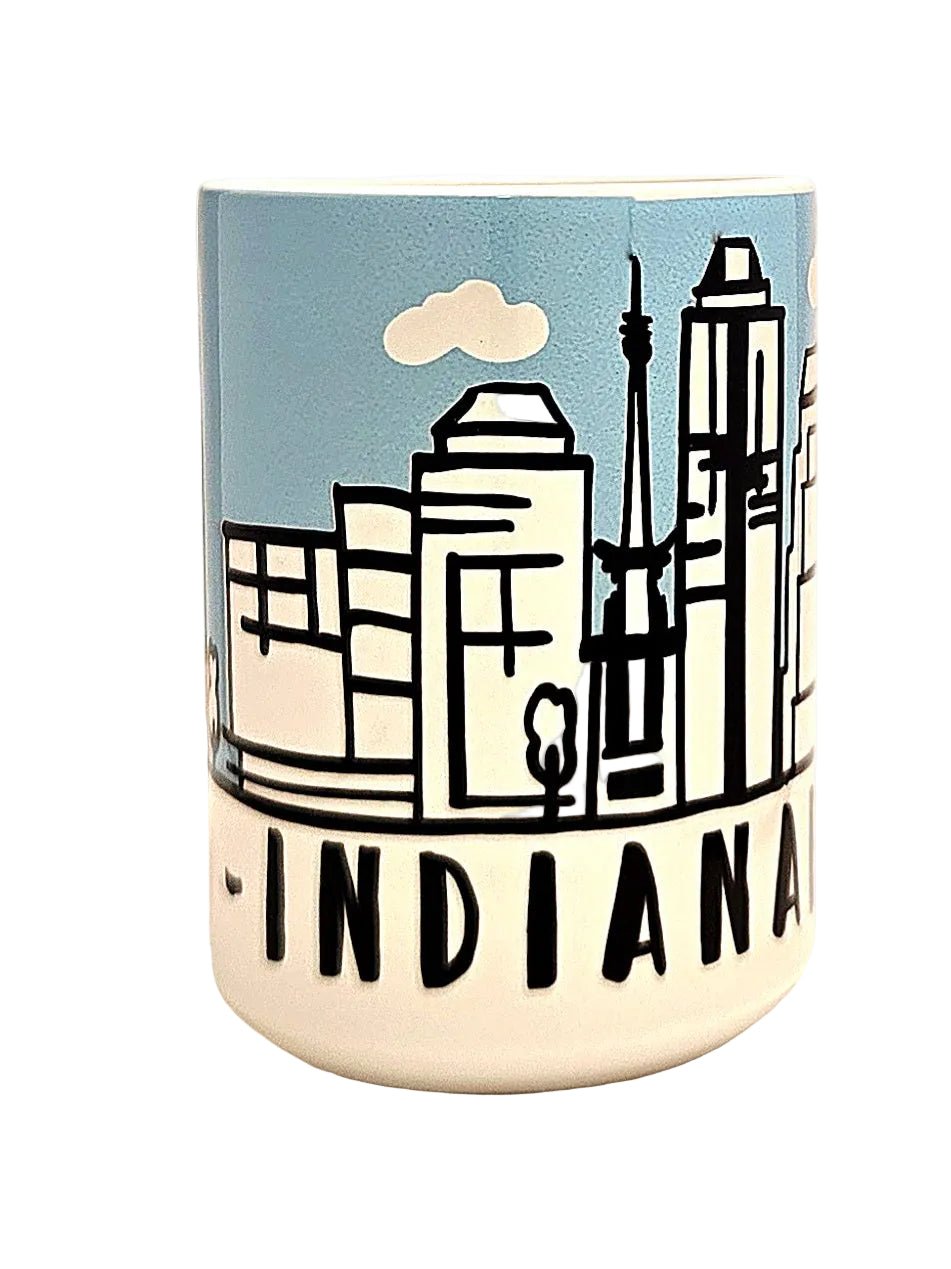 Indianapolis Souvenir Mug - 15oz Ceramic Travel Keepsake - Coffee Quips Custom Drinkware