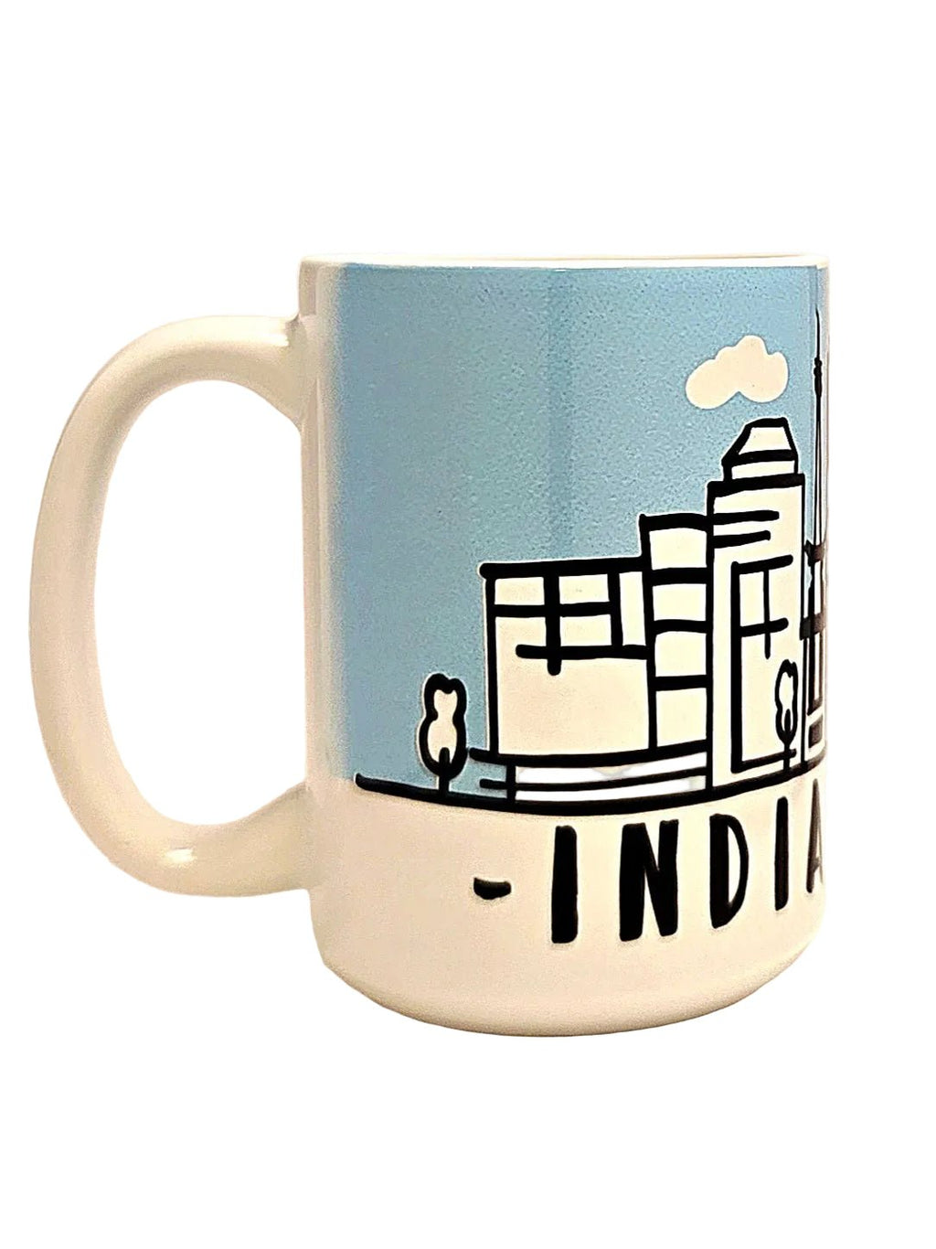 Indianapolis Souvenir Mug - 15oz Ceramic Travel Keepsake - Coffee Quips Custom Drinkware
