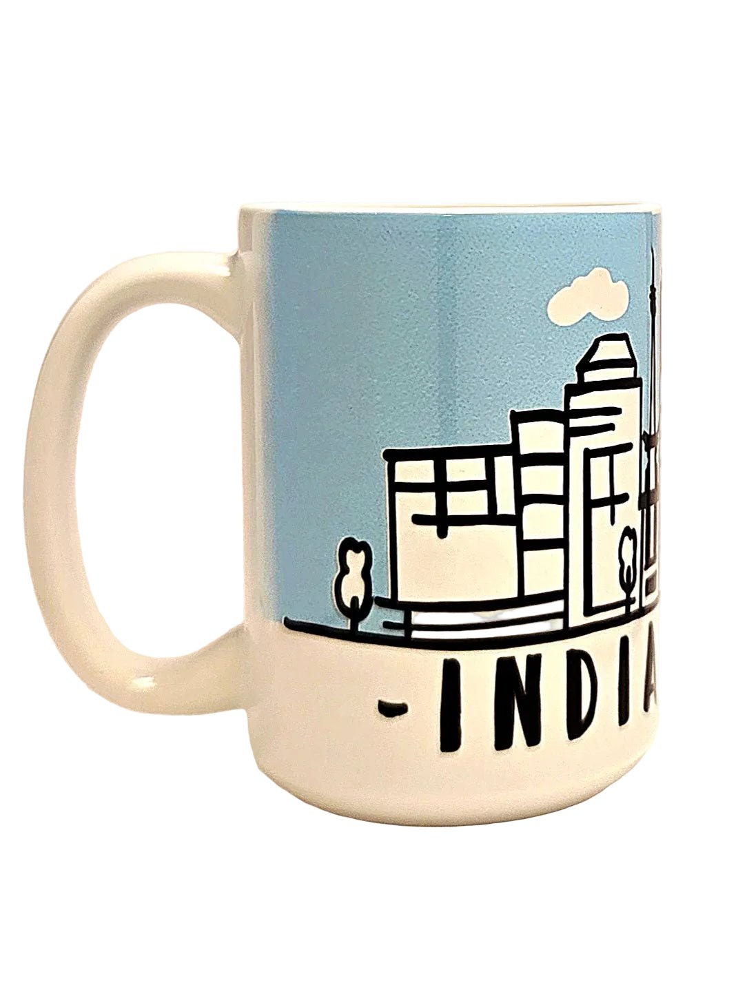 Indianapolis Souvenir Mug - 15oz Ceramic Travel Keepsake - Coffee Quips Custom Drinkware