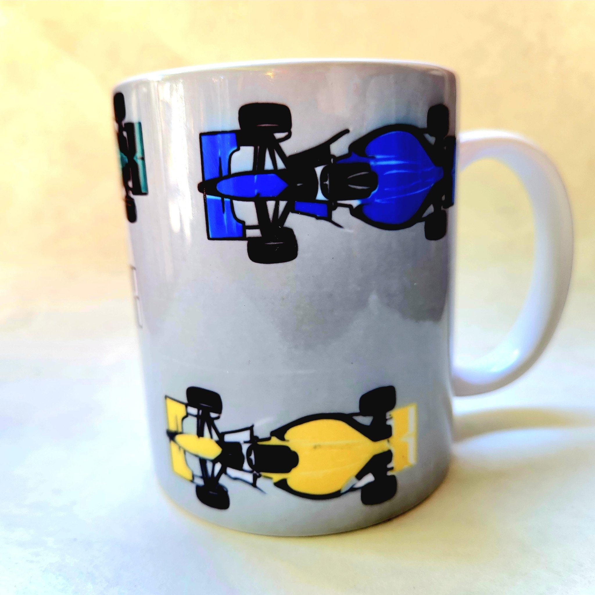 Indy Car Race Ceramic Coffee Mug: Open Wheel Racing Enthusiast Gift - Coffee Quips Custom Drinkware