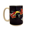 Indy Racing Ceramic Coffee Mug: Open Wheel Race Car Fan Gift - Coffee Quips Custom Drinkware