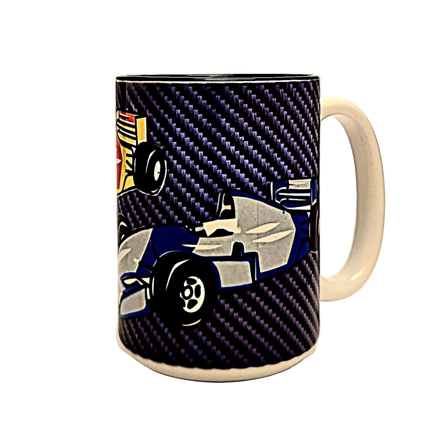 Indy Racing Ceramic Coffee Mug: Open Wheel Race Car Fan Gift - Coffee Quips Custom Drinkware