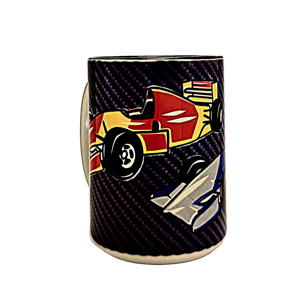 Indy Racing Ceramic Coffee Mug: Open Wheel Race Car Fan Gift - Coffee Quips Custom Drinkware