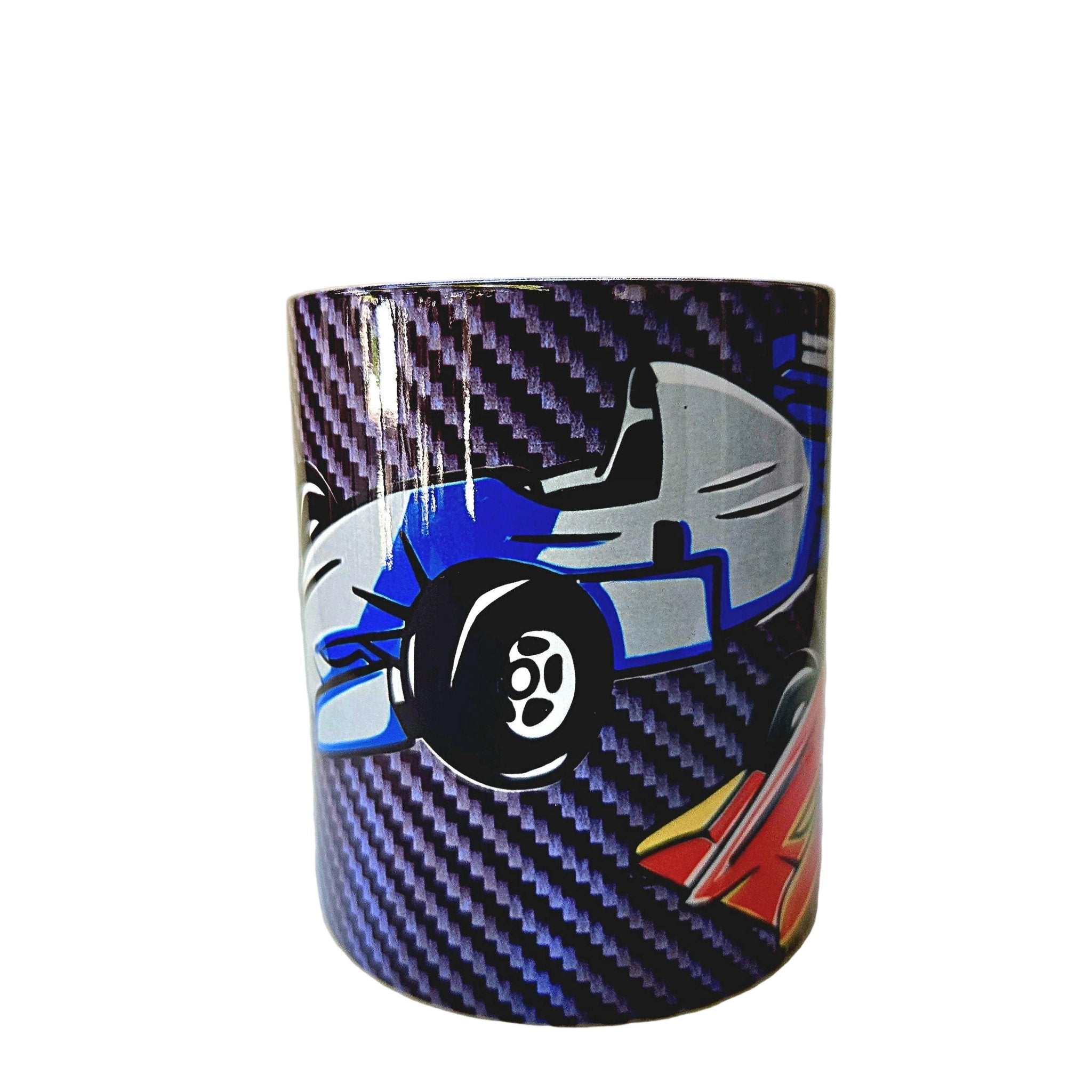 Indy Racing Ceramic Coffee Mug: Open Wheel Race Car Fan Gift - Coffee Quips Custom Drinkware