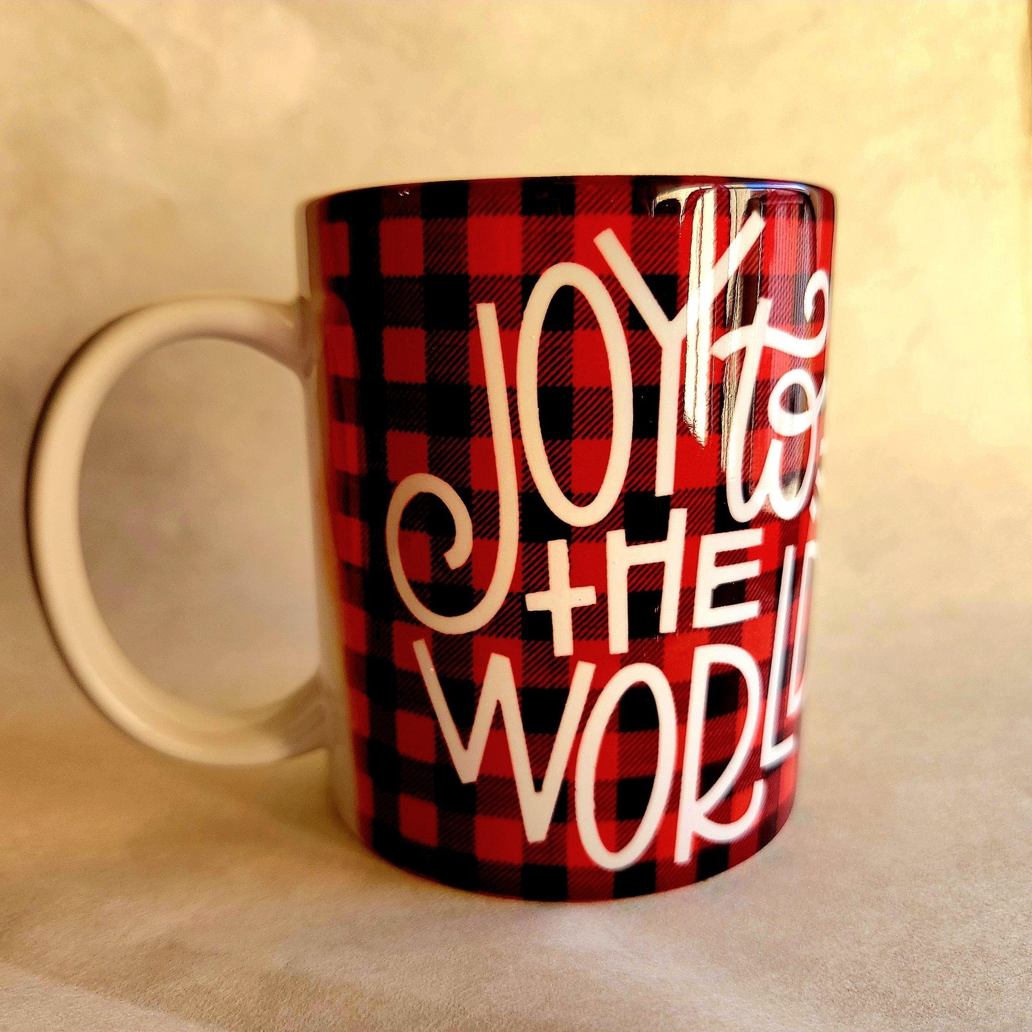Joy To The World Christmas Coffee Mug - Holiday Ceramic Quips - Coffee Quips Custom Drinkware