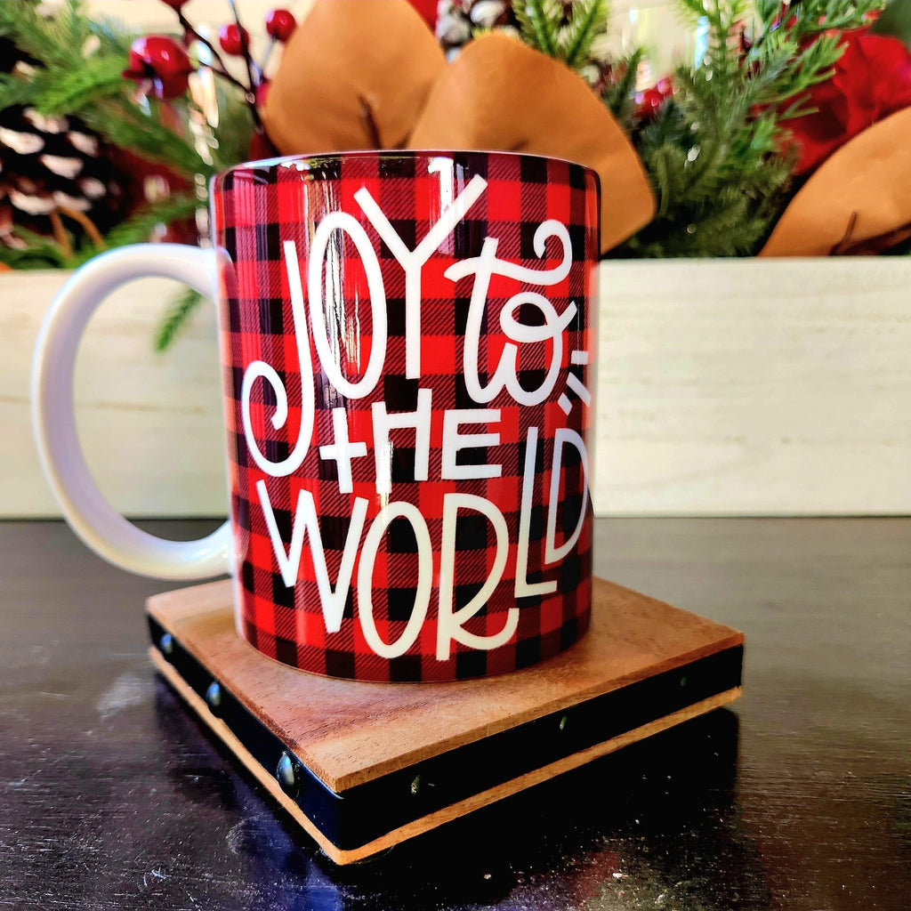 Joy To The World Christmas Coffee Mug - Holiday Ceramic Quips - Coffee Quips Custom Drinkware
