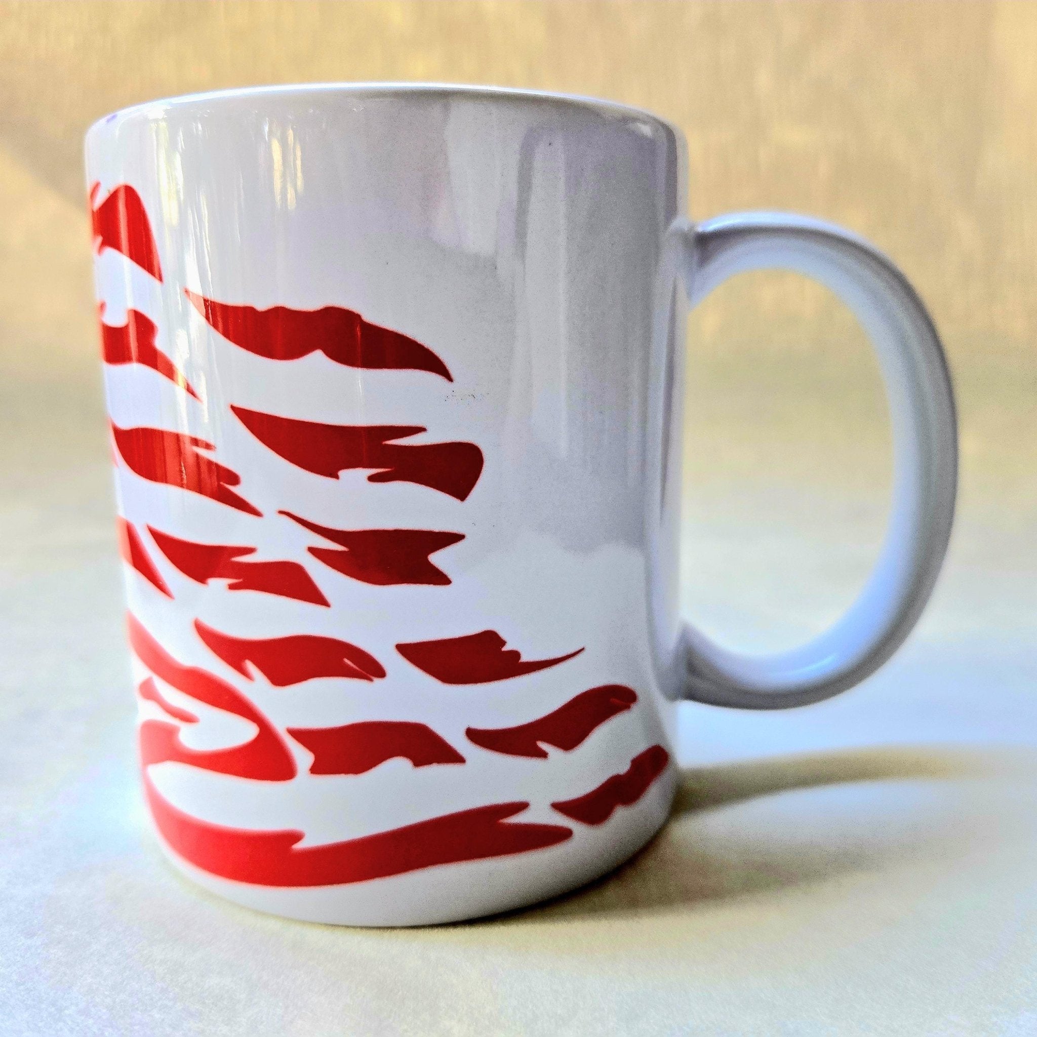 Land of Free Because Mom is Brave Ceramic Coffee Mug - Coffee Quips Custom Drinkware