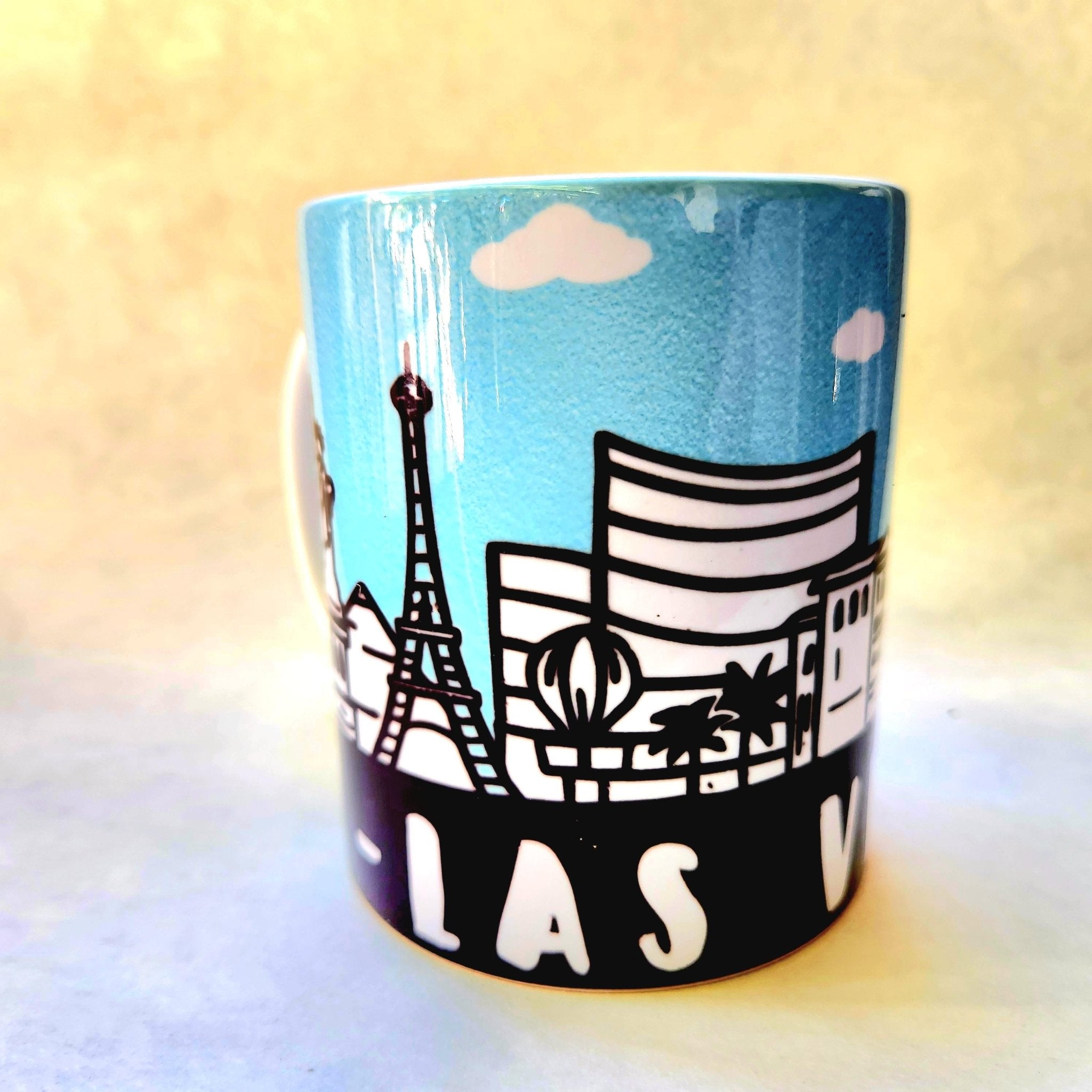 Las Vegas Skyline Coffee Mug: Crafted Ceramic Souvenir - Coffee Quips Custom Drinkware
