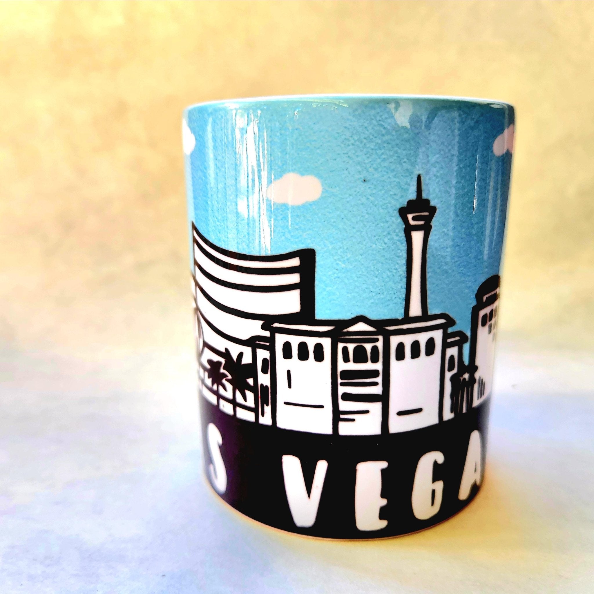Las Vegas Skyline Coffee Mug: Crafted Ceramic Souvenir - Coffee Quips Custom Drinkware