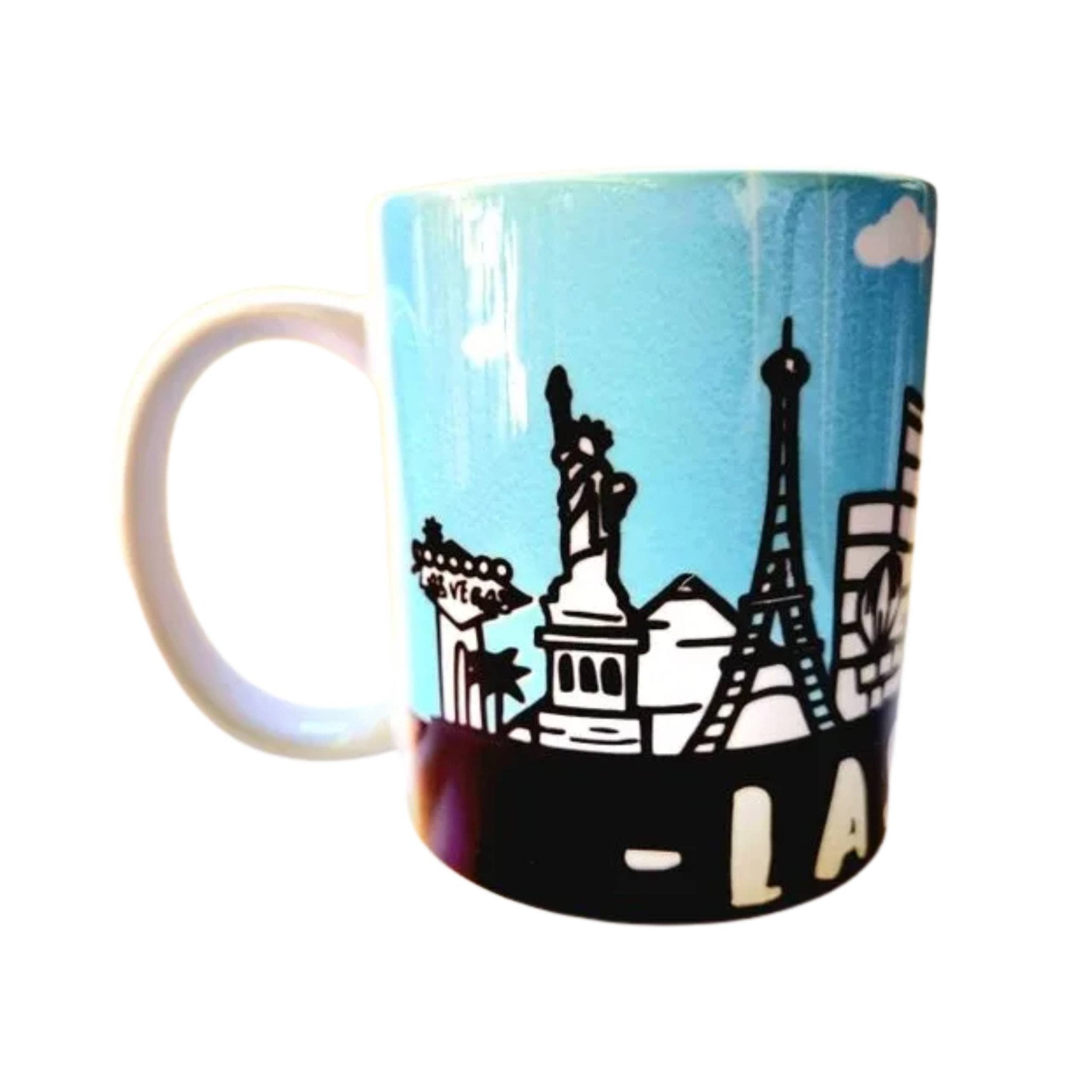Las Vegas Skyline Coffee Mug: Crafted Ceramic Souvenir - Coffee Quips Custom Drinkware