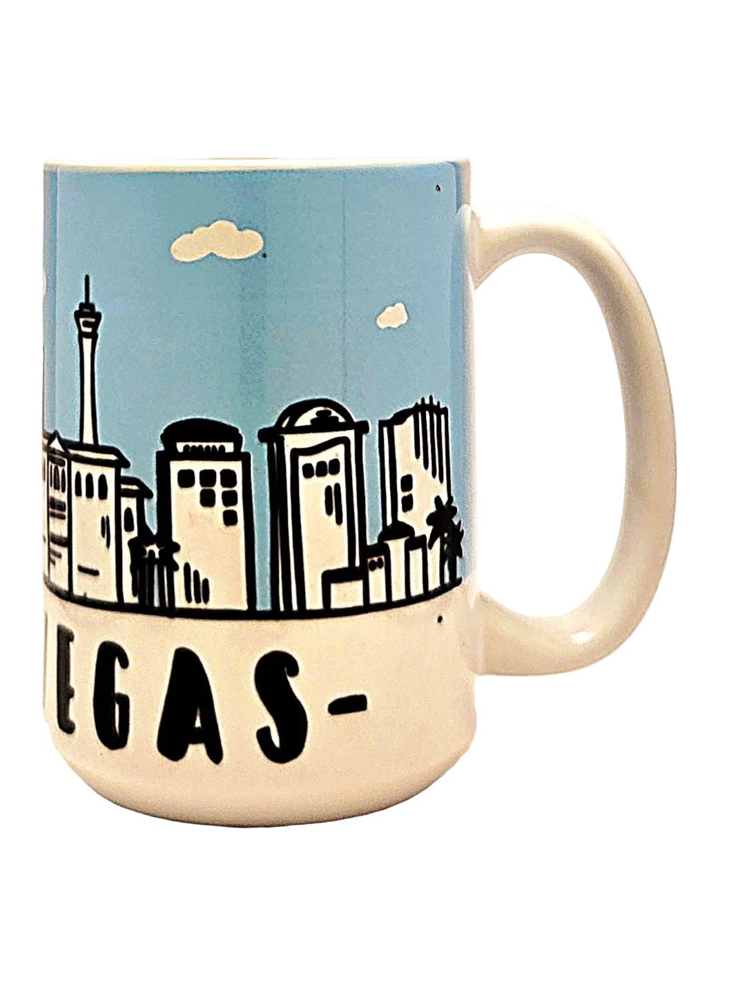 Las Vegas Souvenir Mug - 15oz Ceramic Skyline Travel Keepsake - Coffee Quips Custom Drinkware