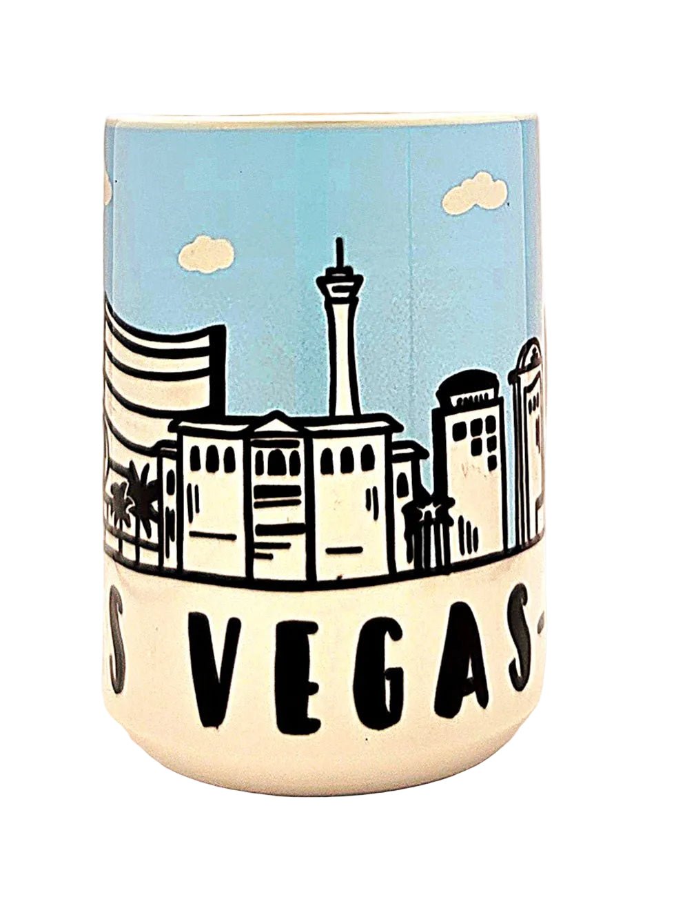 Las Vegas Souvenir Mug - 15oz Ceramic Skyline Travel Keepsake - Coffee Quips Custom Drinkware