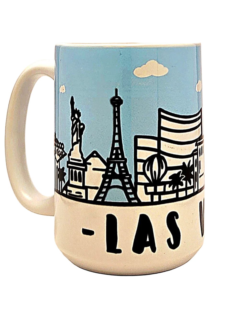 Las Vegas Souvenir Mug - 15oz Ceramic Skyline Travel Keepsake - Coffee Quips Custom Drinkware