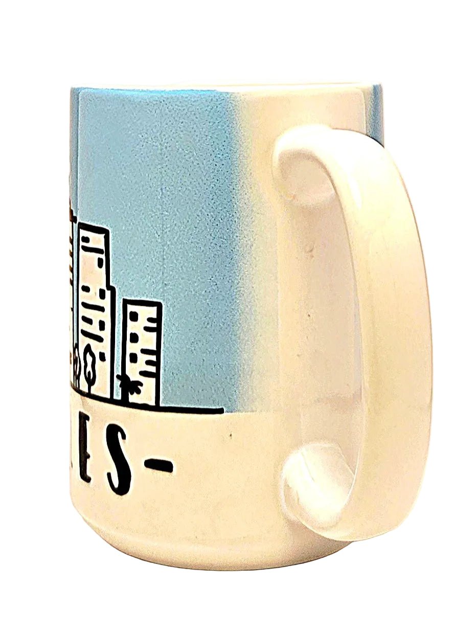 Los Angeles Souvenir Mug - 15oz Ceramic Skyline Travel Keepsake - Coffee Quips Custom Drinkware