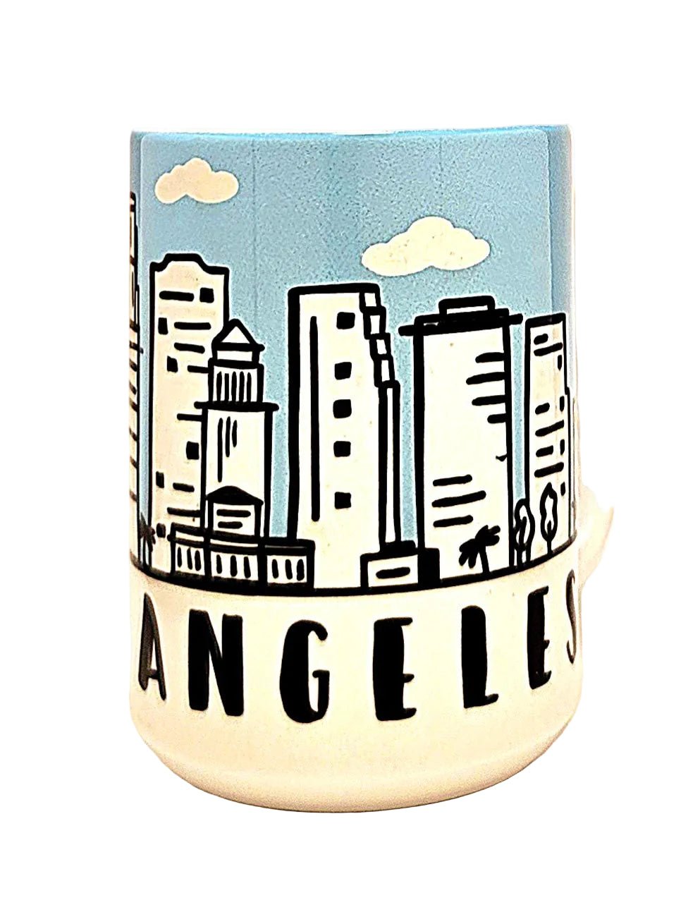 Los Angeles Souvenir Mug - 15oz Ceramic Skyline Travel Keepsake - Coffee Quips Custom Drinkware