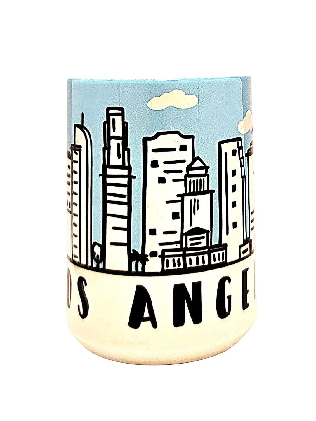Los Angeles Souvenir Mug - 15oz Ceramic Skyline Travel Keepsake - Coffee Quips Custom Drinkware
