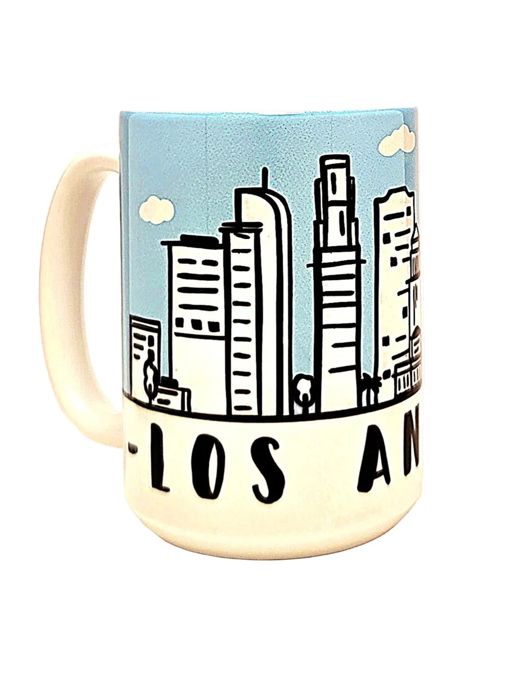Los Angeles Souvenir Mug - 15oz Ceramic Skyline Travel Keepsake - Coffee Quips Custom Drinkware