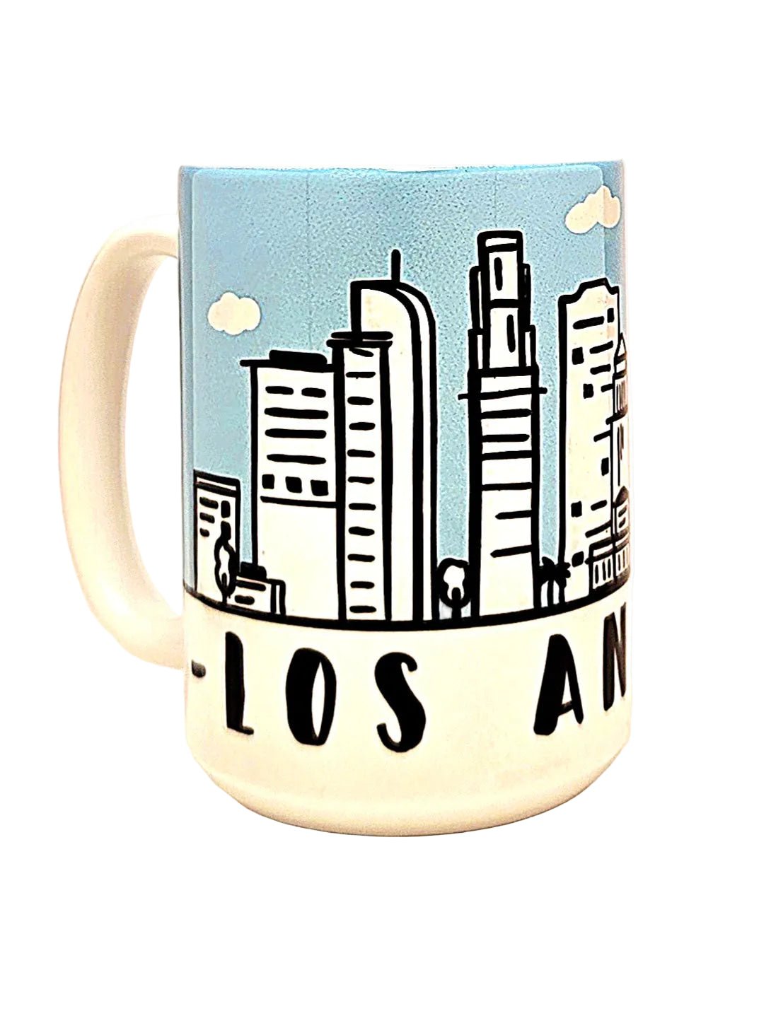 Los Angeles Souvenir Mug - 15oz Ceramic Skyline Travel Keepsake - Coffee Quips Custom Drinkware